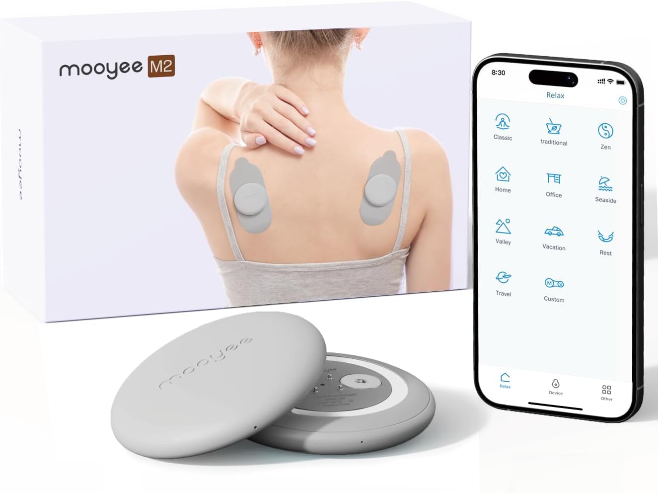 Wireless TENS Unit for Pain Relief, 18 Modes App Control Tens Machine & Deep Tissue Muscle Stimulator for Pain, Soreness & Muscle Relief – Ideal for Back, Neck, Shoulders, Arms & Legs