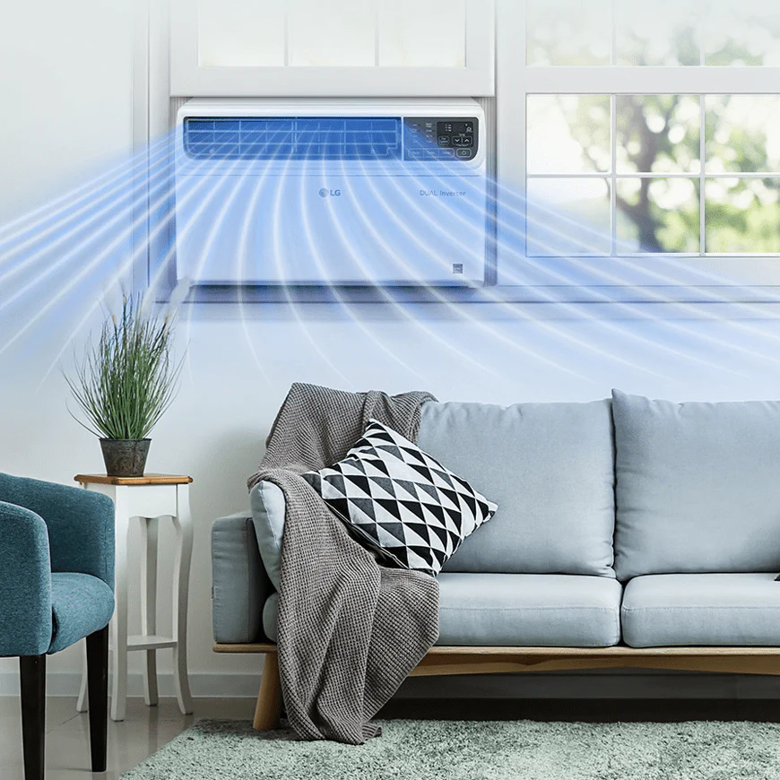LG 10,000 BTU Dual Inverter Smart Wi-Fi Window Air Conditioner