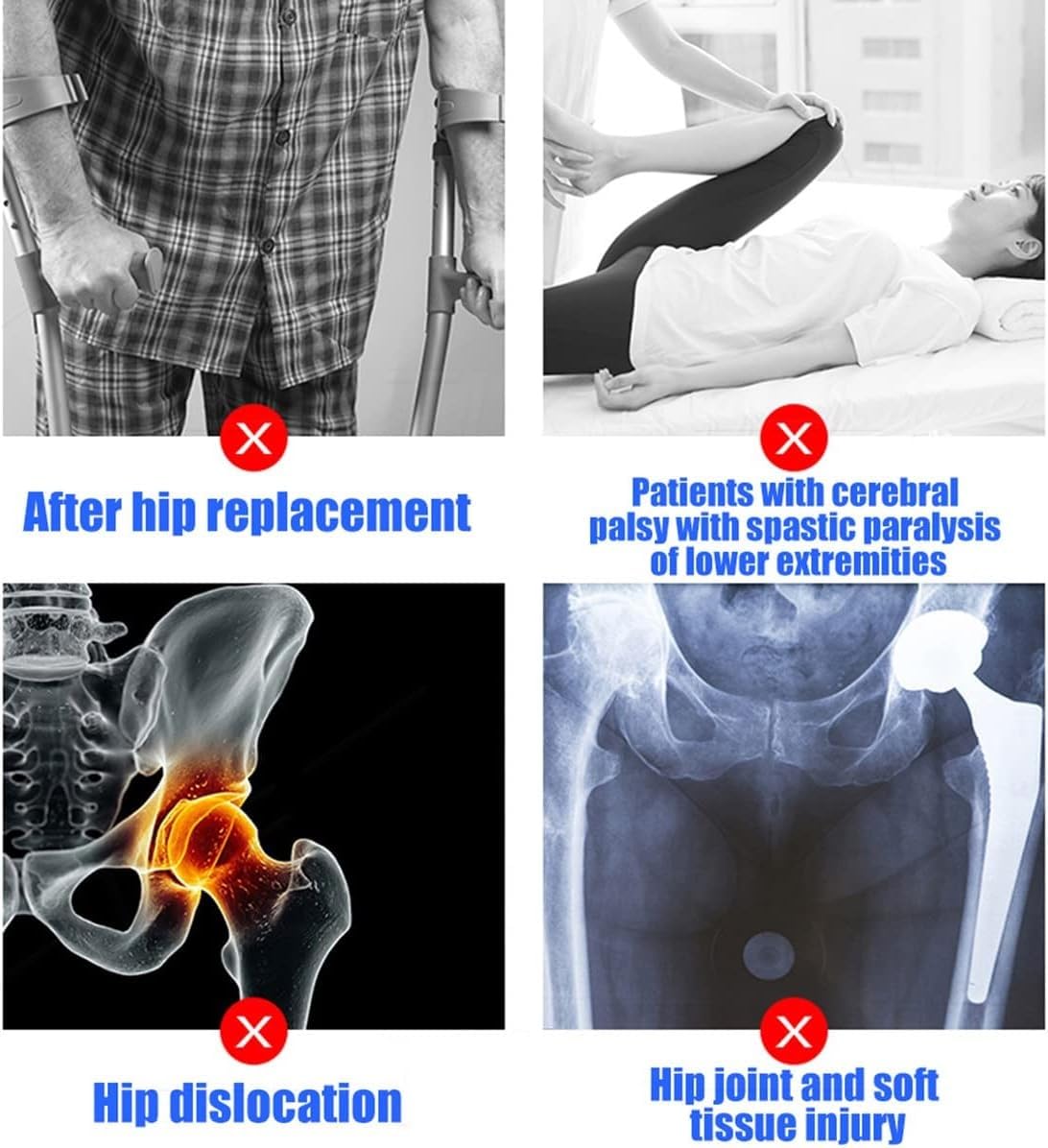 Knee Support Brace, Leg Brace Articulated Hip Brace, Fracture Fixation Splint Leg Protector (Color : Left)