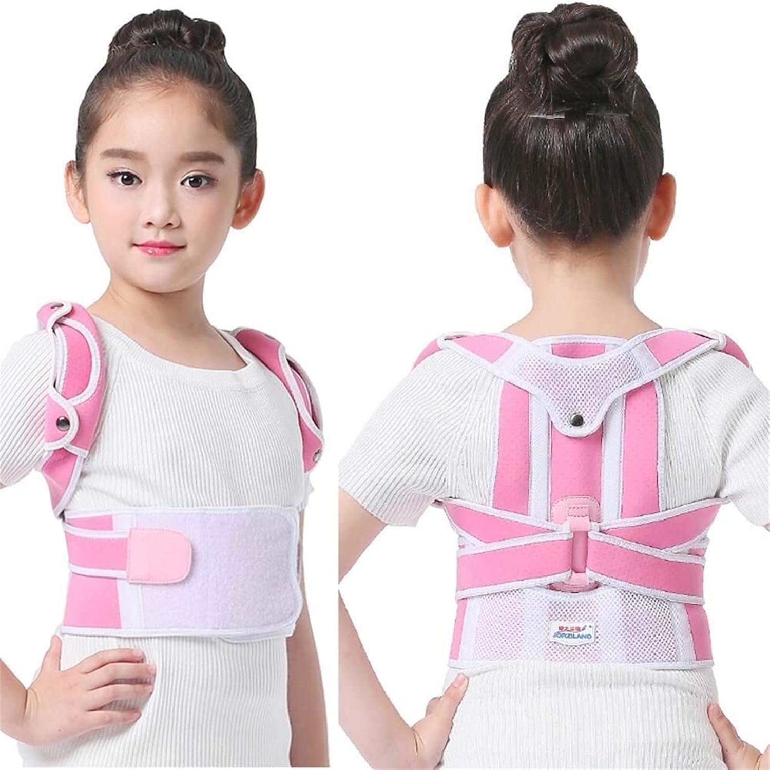 Posture Corrector Kids Spine and Back Support Providing Pain Relief for Neck Back Shoulders Adjustable and Breathable Back Brace Improves Posture Back Posture (Color : Blue, Size : M