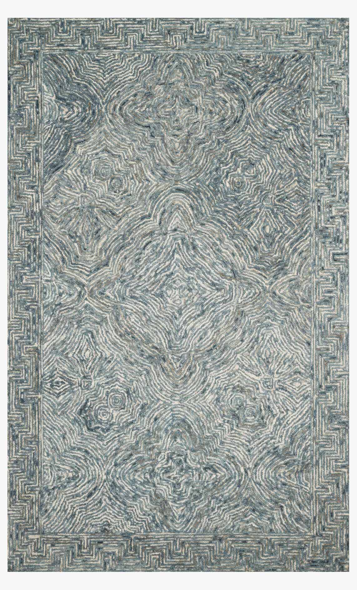 Loloi II Ziva Collection - Contemporary Hand Tufted Rug in Denim (ZV-04)