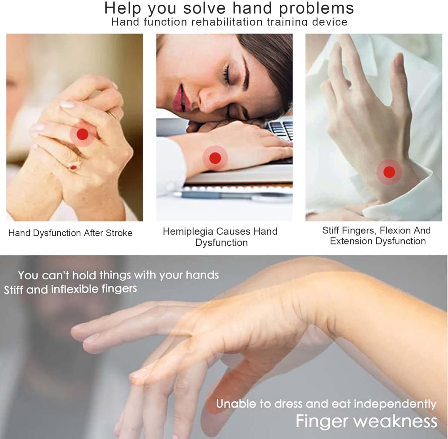 Rehabilitation Robot Gloves, Stroke Recovery Hand Glove Assistive Training Equipment Hand Function Recovery