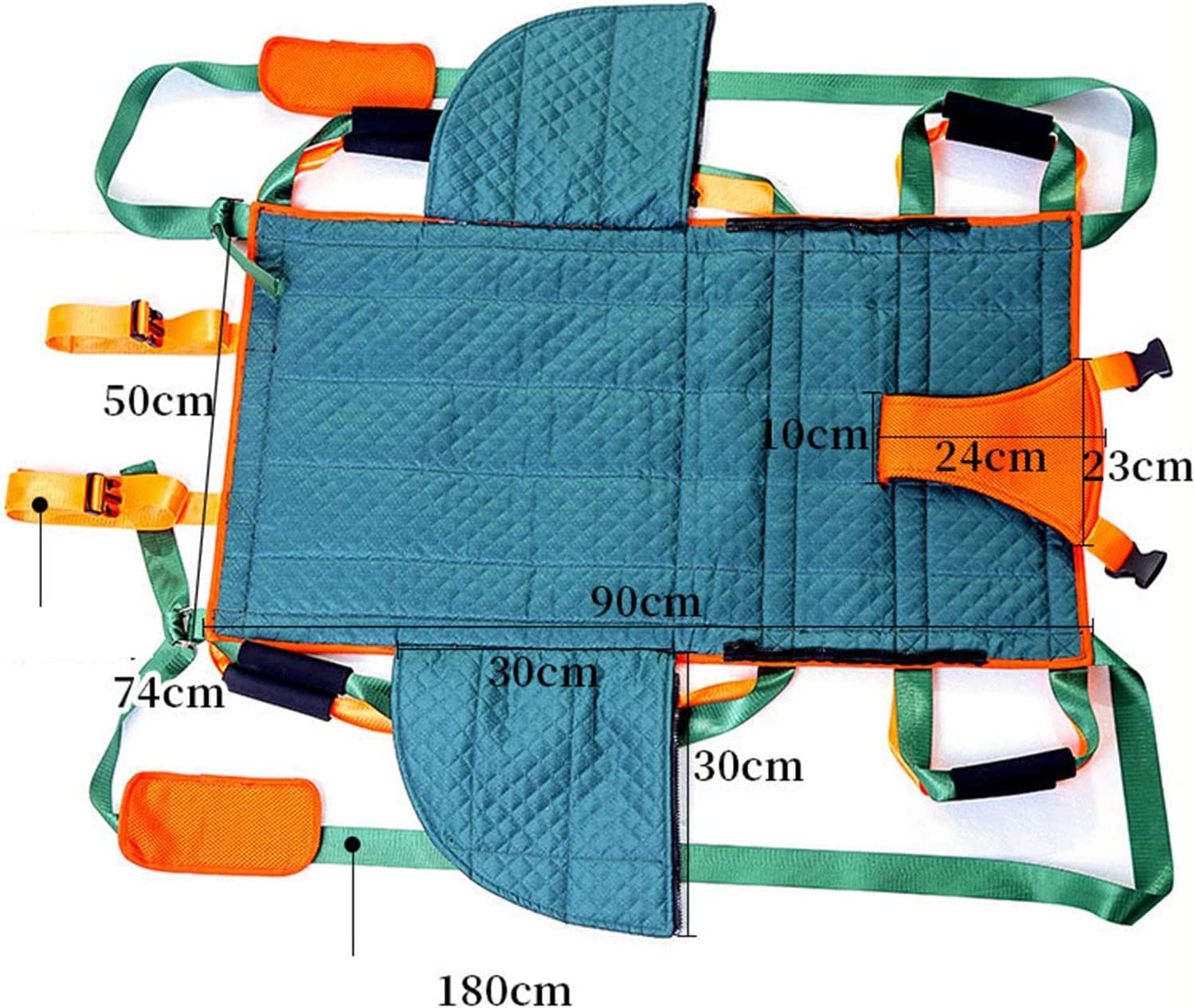 Bed Transfer Blanket with Handles, Washable Patient Lifting Device Reusable Slide Sheet for Hospitals and Home Care Use
