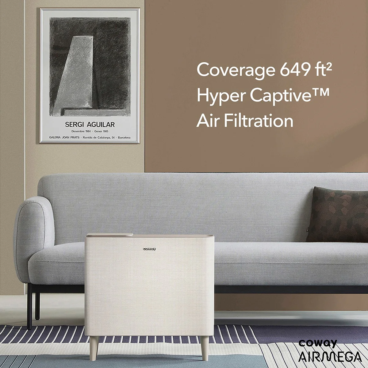 Coway Airmega Icon HEPA Air Purifier w/ Wireless Device Charger