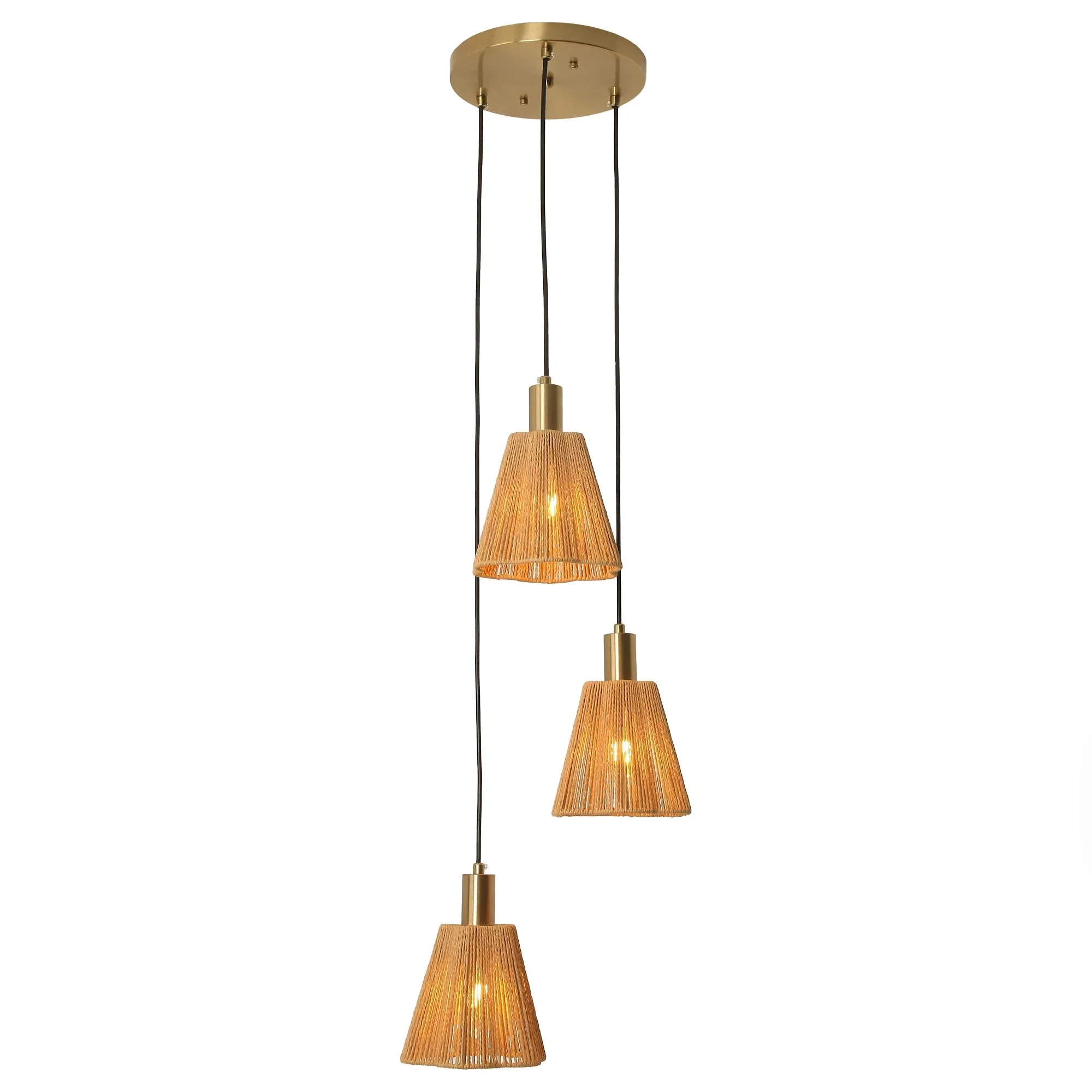 Parrot Uncle 15-Inch Merle 3-Light Island Pendant Light (D3016)