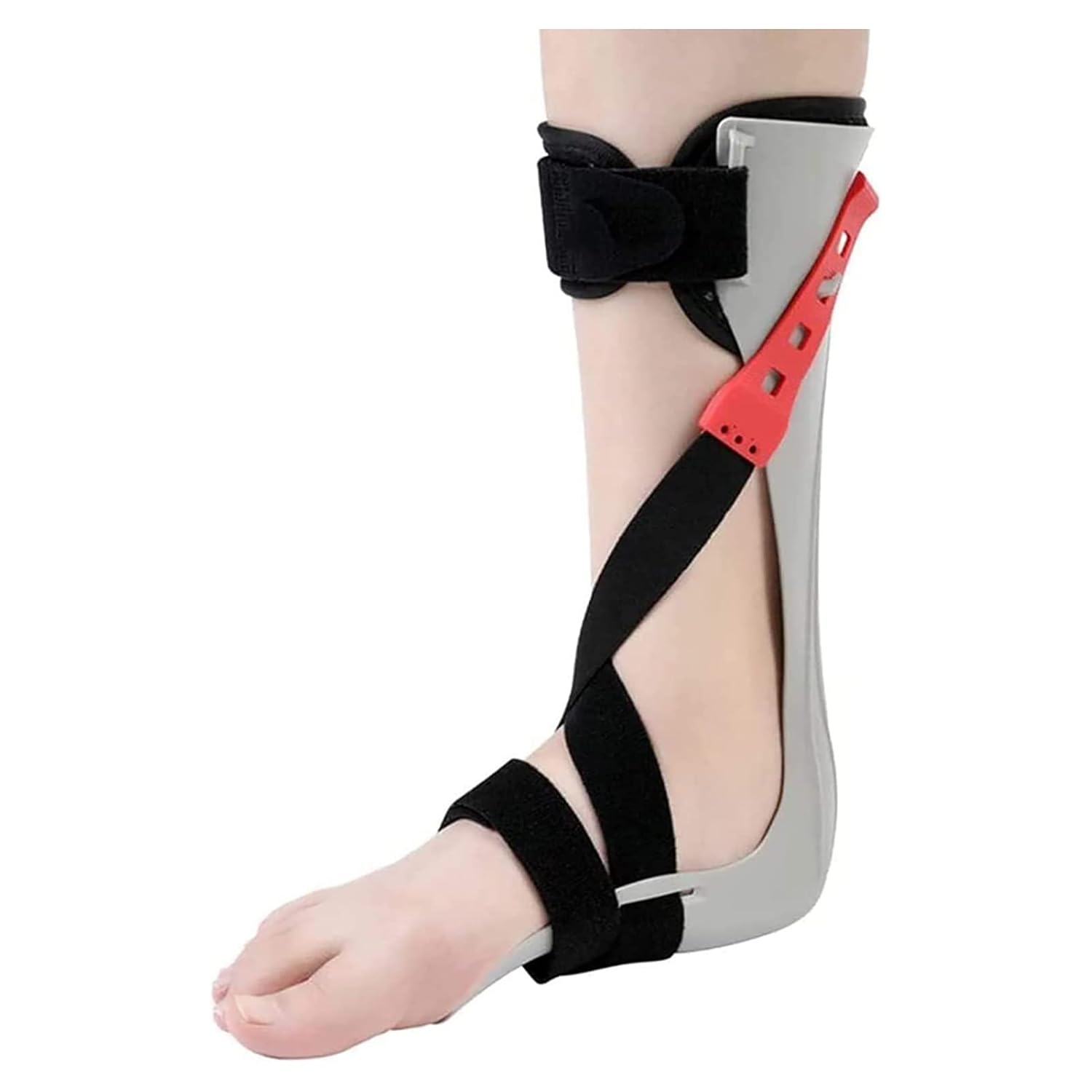 ETHORY Ankle Stabiliser Orthosis, Ankle Fixation Device Ankle Foot Orthosis Adjustable Foot Drop Brace Assist Strap Helps Relieve Symptoms of Plantar Fasciitis Firm Stabilizing