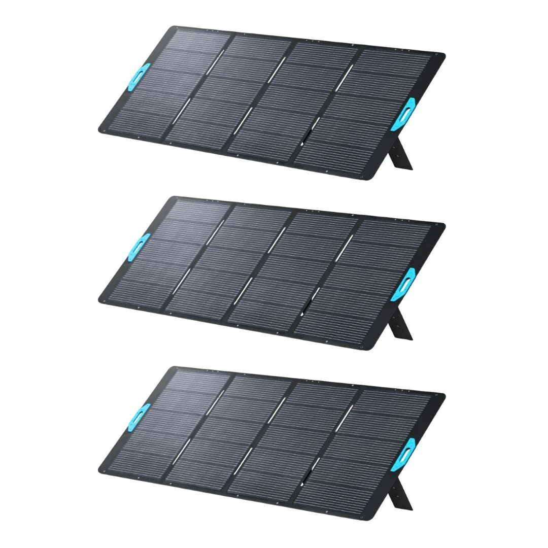Anker SOLIX PS400 Portable Solar Panel (400W) - 3 Pack Bundle