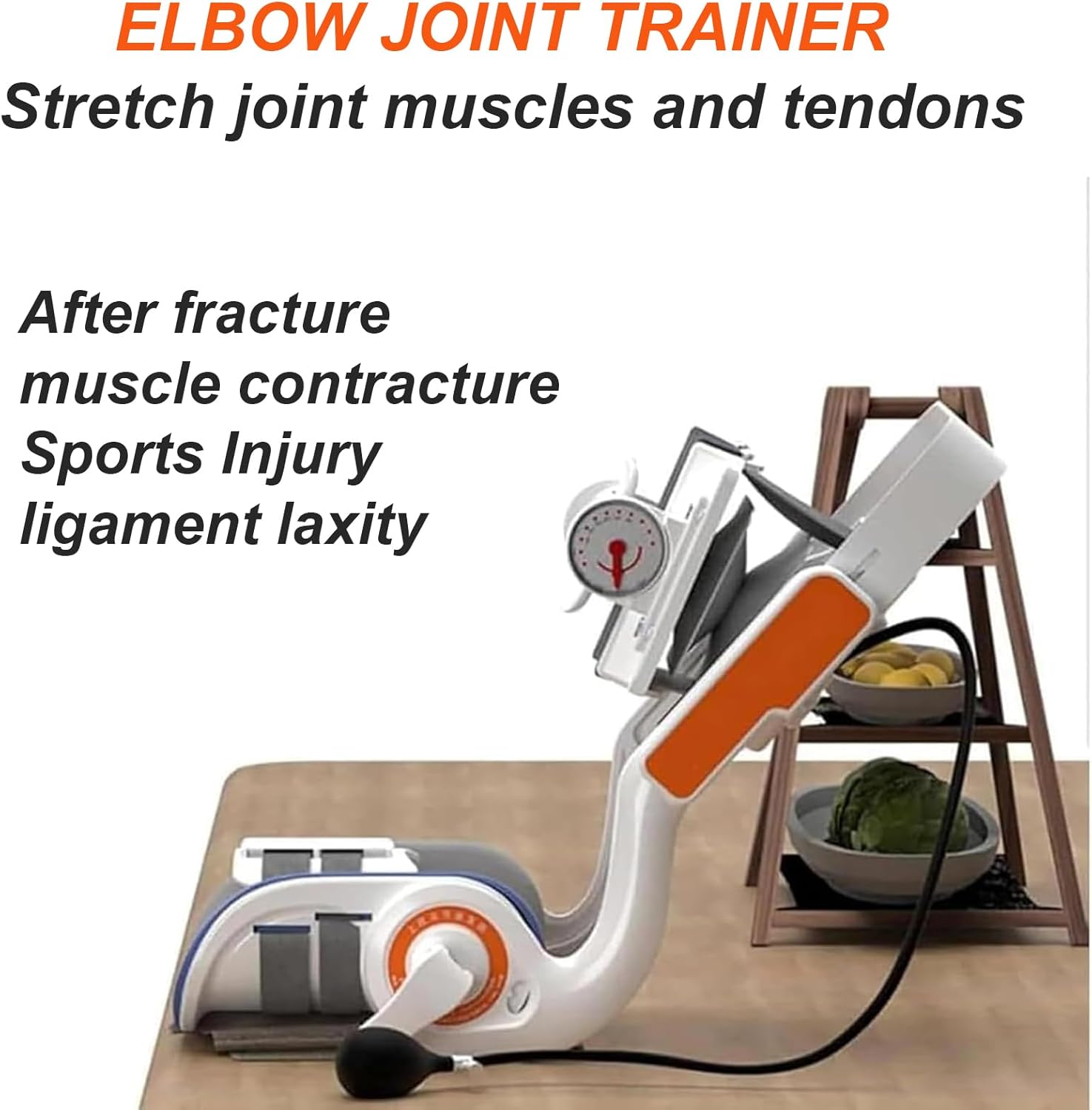 Brace Electric Elbow Joint Rehabilitation Device, Full Angle Training, Adjustable 15° Extension&150° Flexion, Elbow Wrist Joint Rehabilitation Train Device