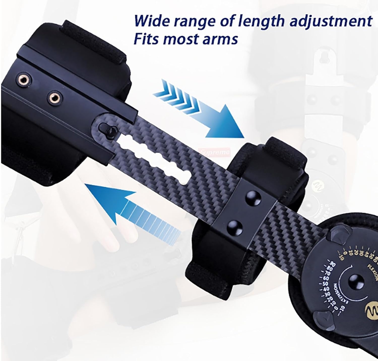 Elbow Hinged Brace,After Surgery Stabilizer Splint Arm Injury Recovery Support,Fixation Sling Orthosis Protector Recovery Support for Arm,Adjustable Night Elbow Splint for Men Women