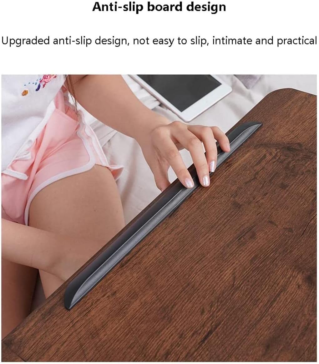 Overbed Table Medical Adjustable Overbed Bedside Table with Wheels Pneumatic Mobile Standing Desk Laptop Desk for Hospital Home Use Lightweight,