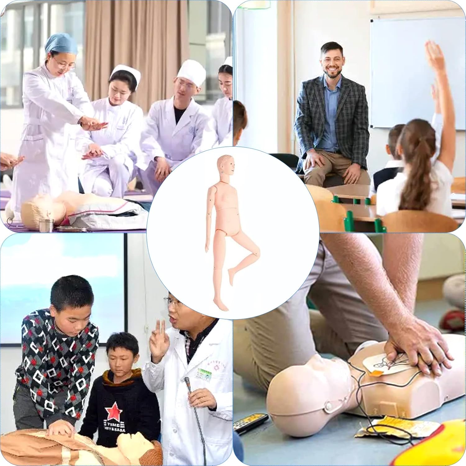 Demonstration Patient N Simulator Male and Female Human Anatomy Model N Manikin for N Medical Training Research Display