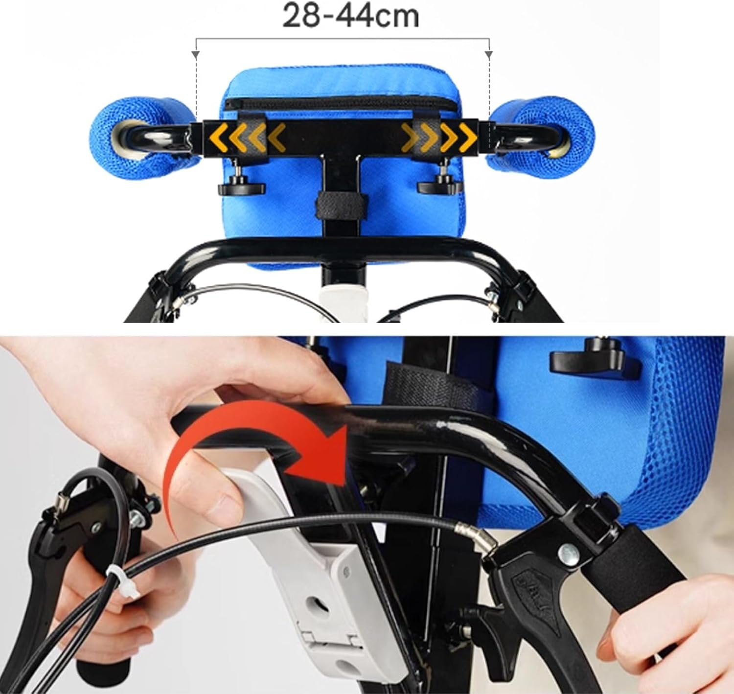 Adult Walker Height Adjustable Rollator Walker Upright Walker with Arm Support On Wheels for Seniors Hemiplegia Rehabilitation Standing Frame with 4 Wheels and with Brakes