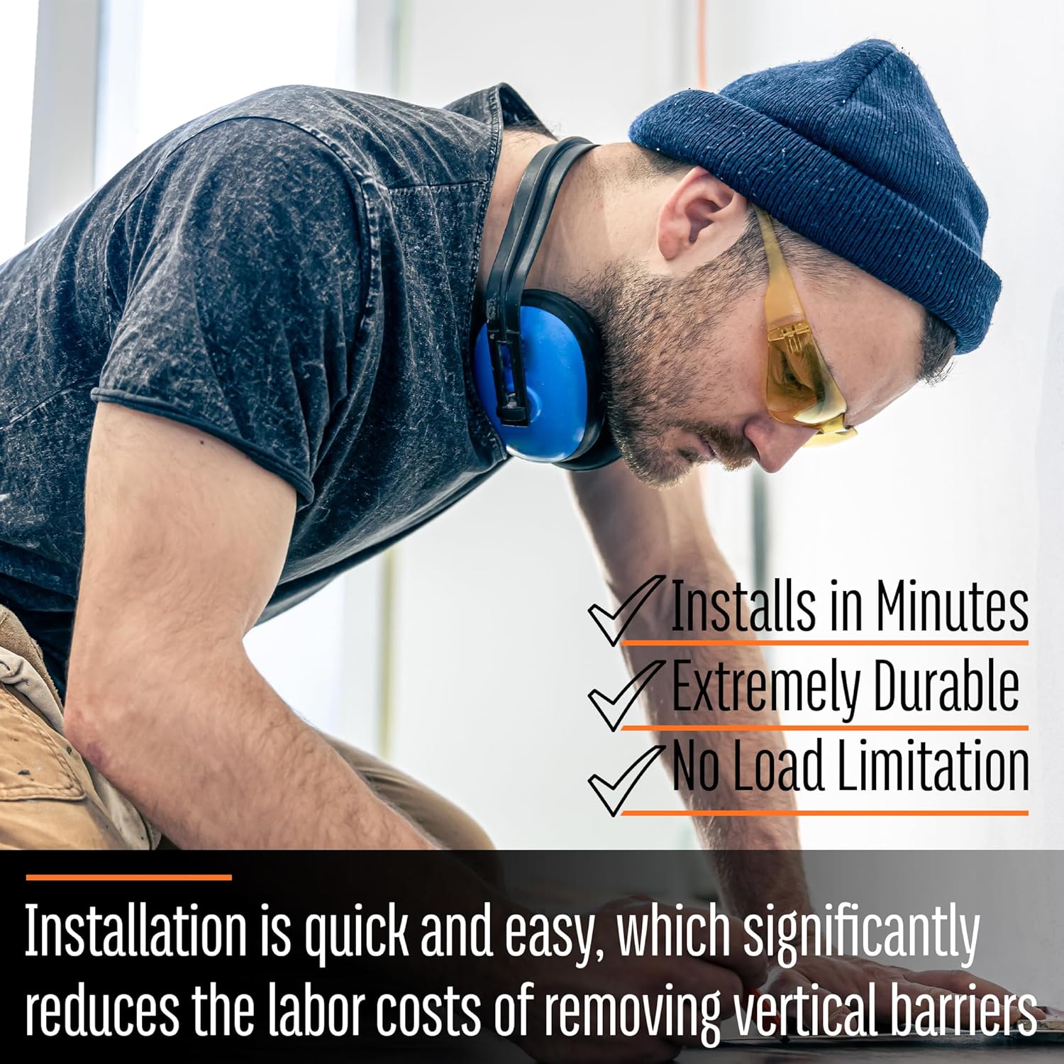 SafePath Multi-Purpose Threshold Ramp - ADA Compliant Ramps 2 1/4 Inch H x 29 3/4 Inch D x 46 Inch W | Wheelchair, Handicap, and Walker Access - Made in The USA