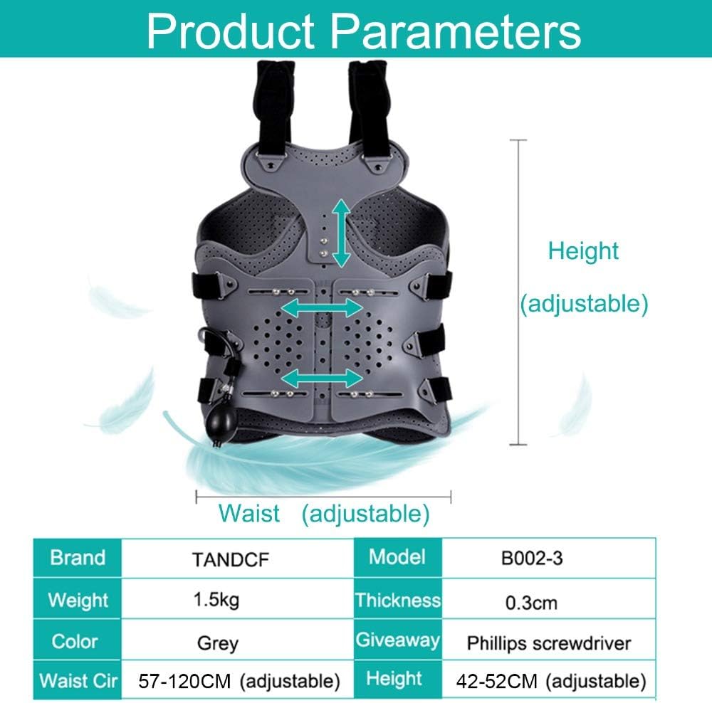 Lumbar Spine Orthosis, Thoracolumbar Fixed Brace, Cervical Thoracic Orthosis, Kyphosis Orthosis are Used for Kyphosis to Provide Effective and Strong Back Support Corrector(B)