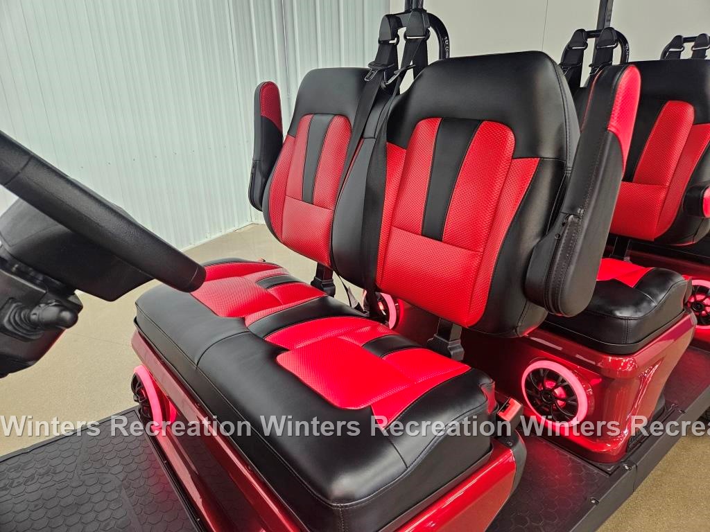 2025 Evolution D5 Ranger Plus Lithium Ion Golf Cart, Flamenco Red