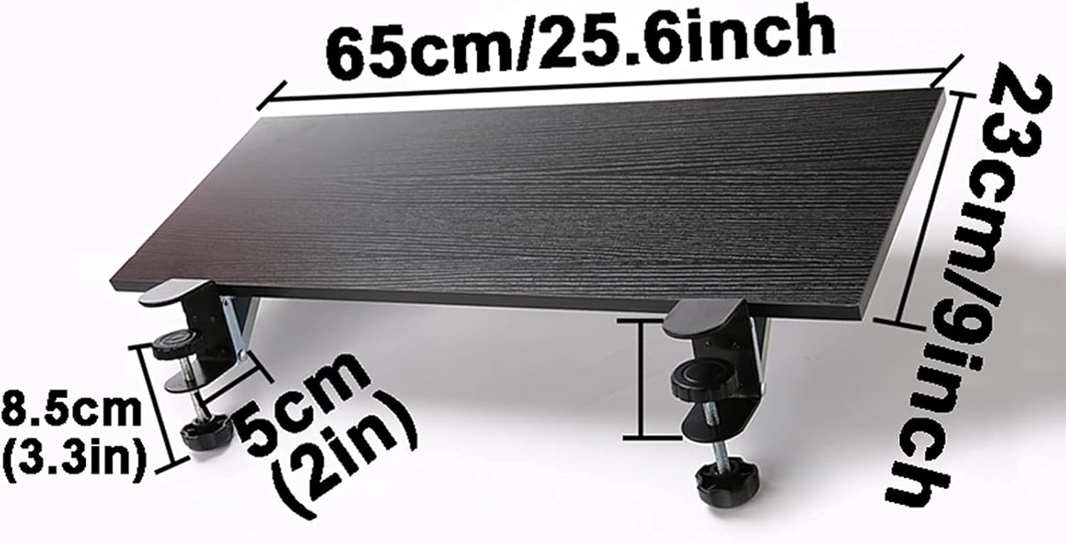 Ergonomics Desktop Extension Board,Desk Extender Tray,Table Keyboard Drawer,Foldable Mouse Pad Keyboard Pad,Computer Elbow Arm Support,
