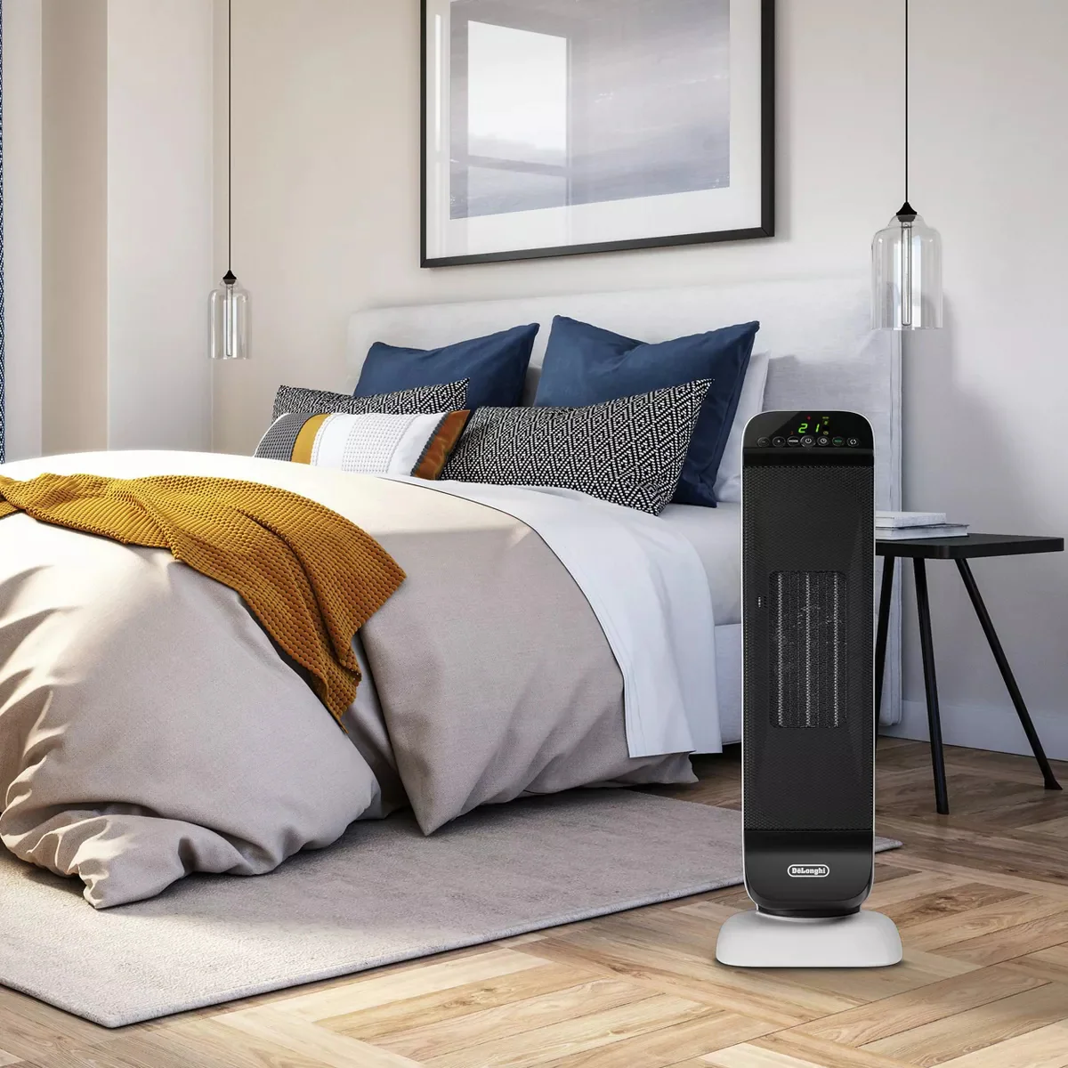 DeLonghi Ceramic Tower Heater w/ Thermostat 1500W