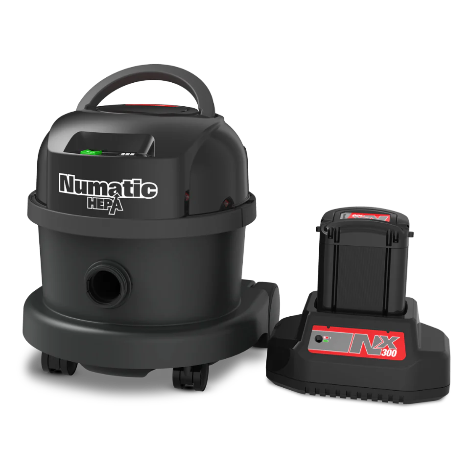 NaceCare NBV 240NXH Battery Commercial Canister Vacuum - HEPA