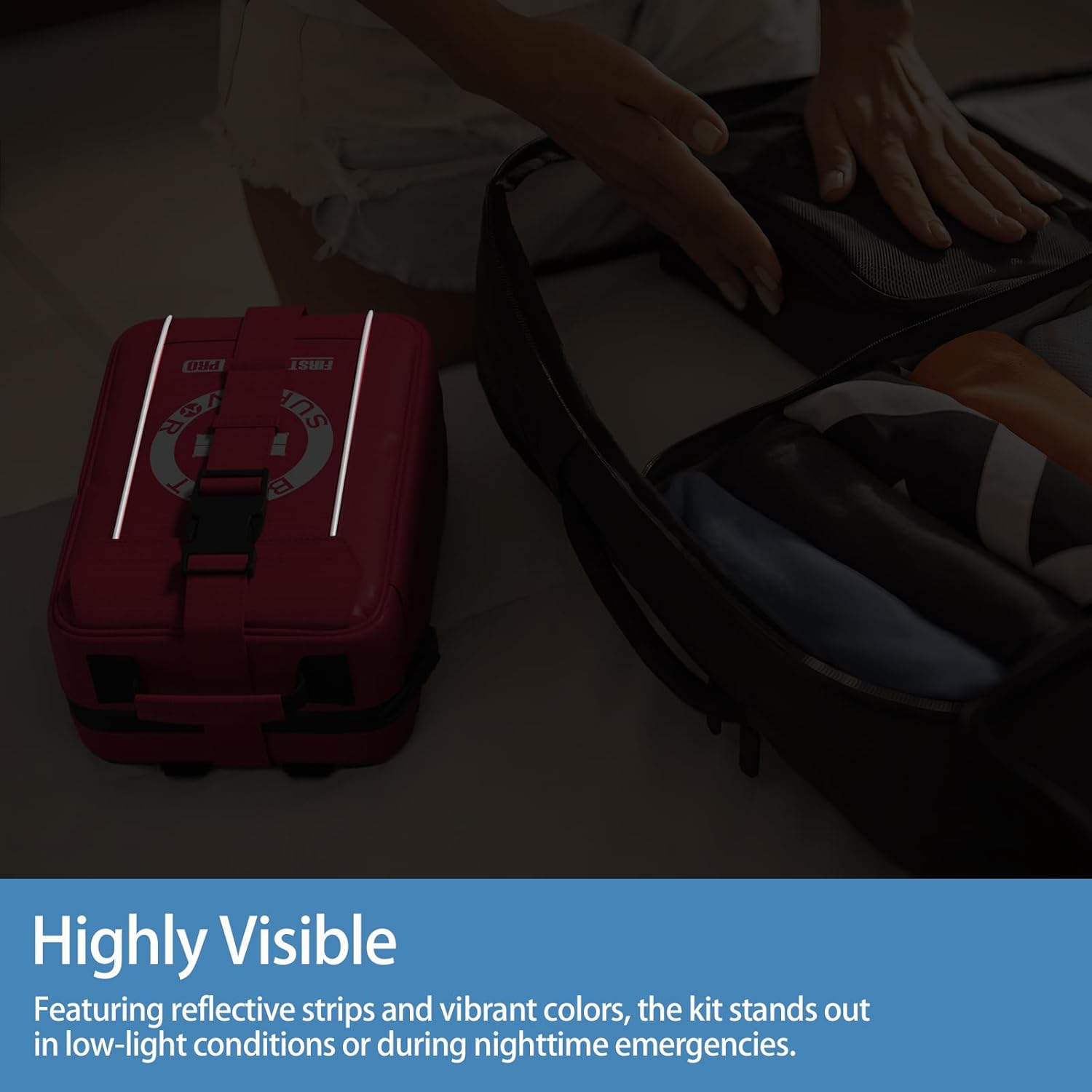 Professional Trauma First Aid Kit - Military-Grade Labelled Compartments & MOLLE System for Workplace, Outdoor, Car, Boat, Hurricane Emergencies 265 Piece Emergency Necessities Kits