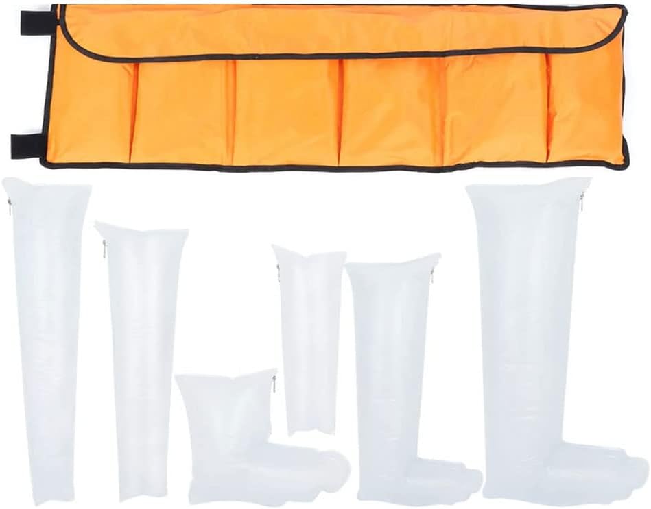 Inflatable Plastic Splint, 6pcs First Aid Air Splint Kits, with Hand/Wrist, Elbow/Half Arm, Full Arm, Foot/Ankle, Half Leg, Full Leg for Home Outdoor Emergency Use