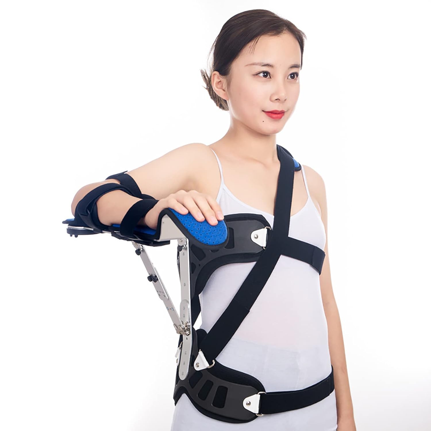 HAILM Shoulder Brace,Adjustable Shoulder Abduction Bracket Fixed Shoulder Orthosis Brace Shoulder Joint Humeral Fracture Dislocation Fixed Stent,Left