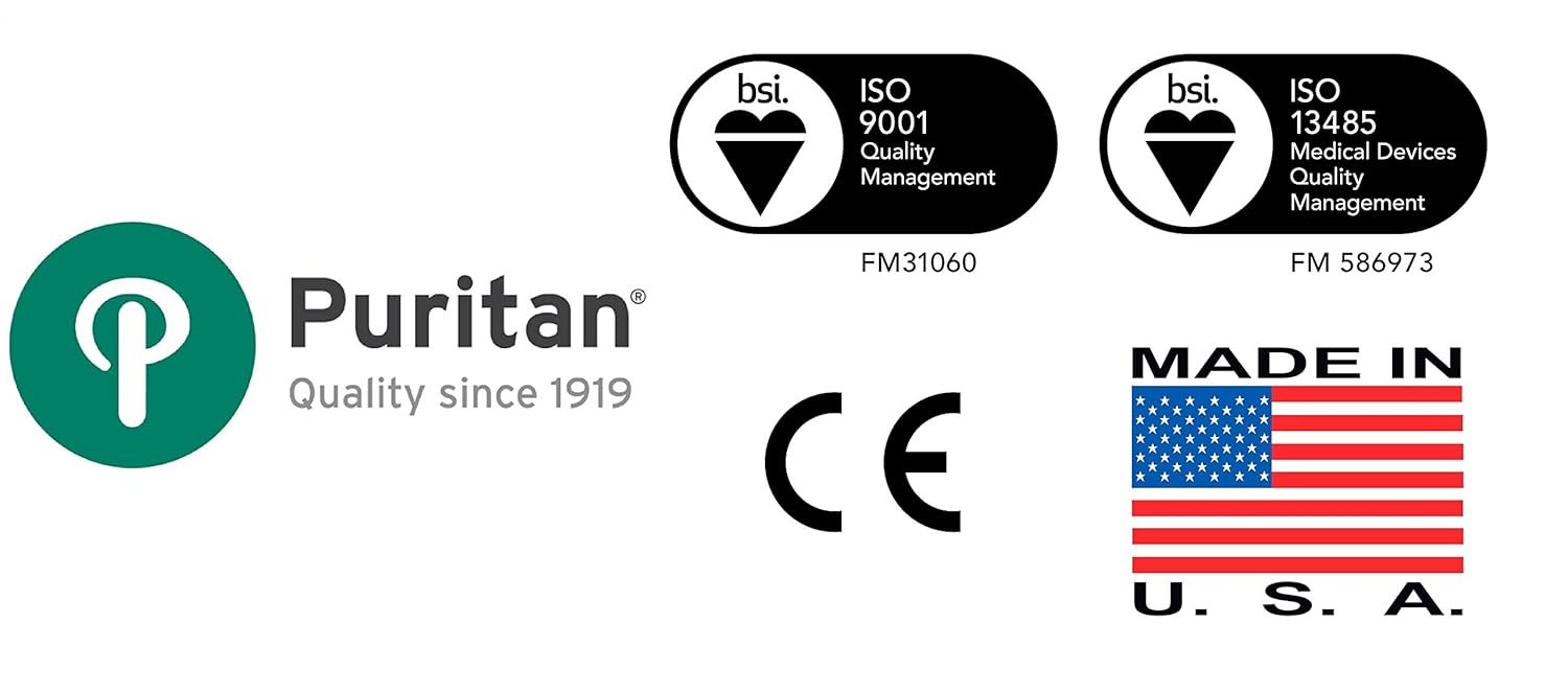 Puritan 826-WC Wood Cotton Tipped Non-Sterile Applicators/Swabs with Wood Shaft and Tapered Tip, 1/12