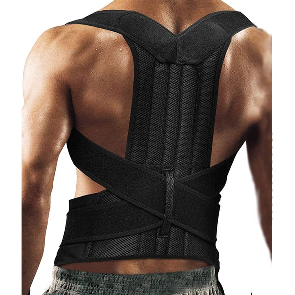 Adjustable Posture Corrector Back Support Shoulder Back Brace Posture Correction Spine Postural Fixer Tape(S code)