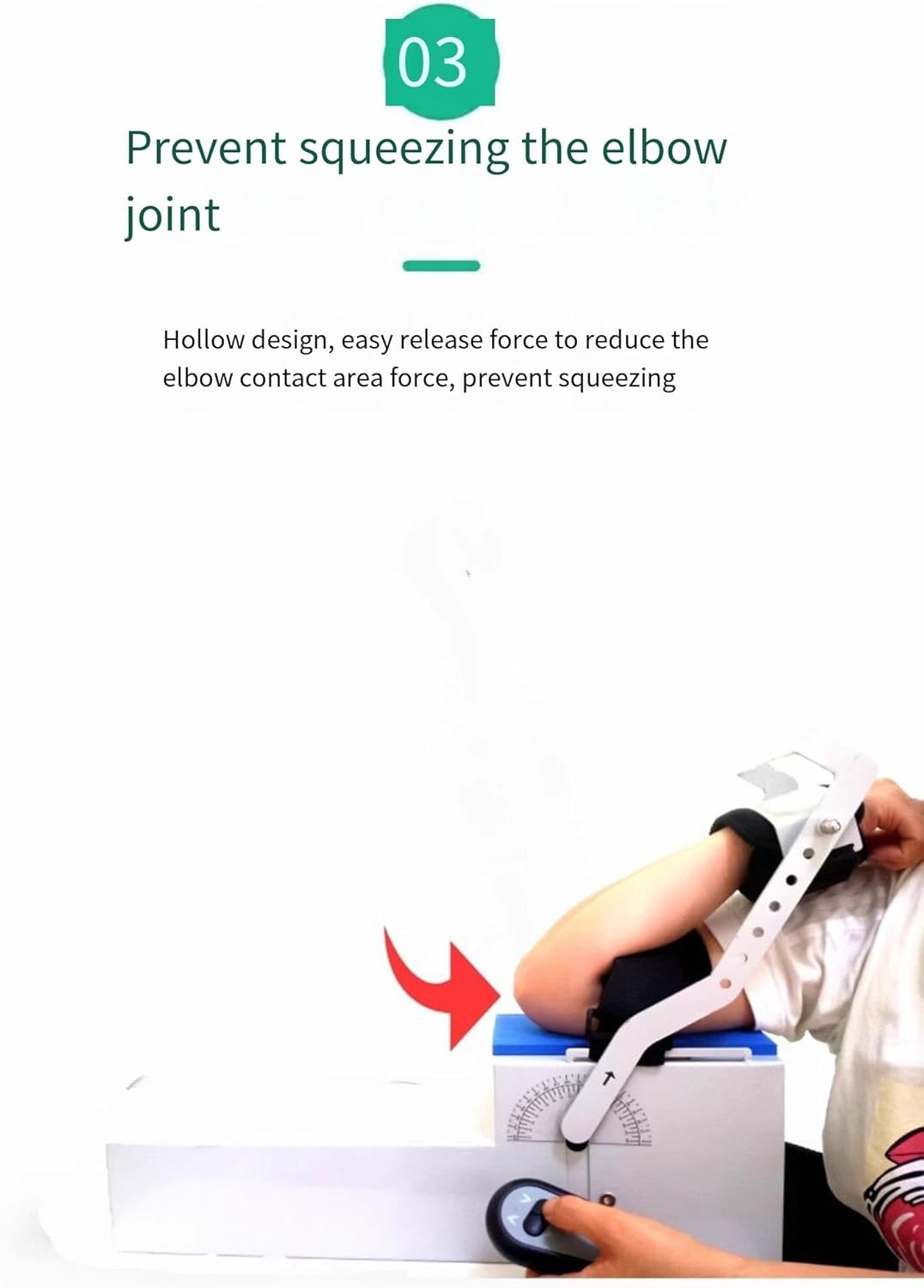 Elbow Brace Arm Exerciser，Electric Elbow Joint Rehabilitation Device,-10°~150° Adjustable Post Op Elbow Brace Stabilizer Splint,for Arm Fracture