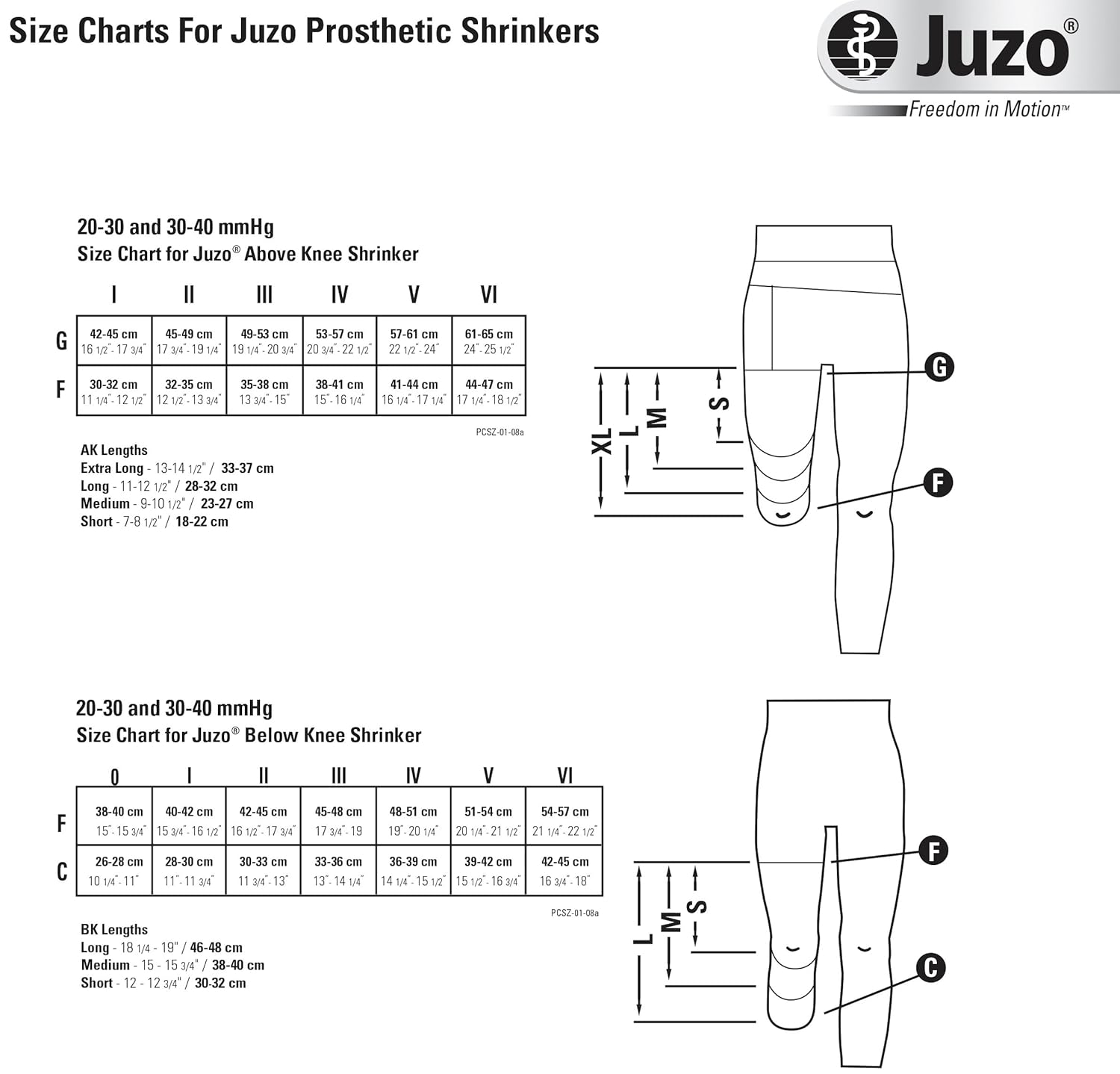 Juzo 3511FGSHA V 8-20cm Above Knee Shrinker - Hip Attach