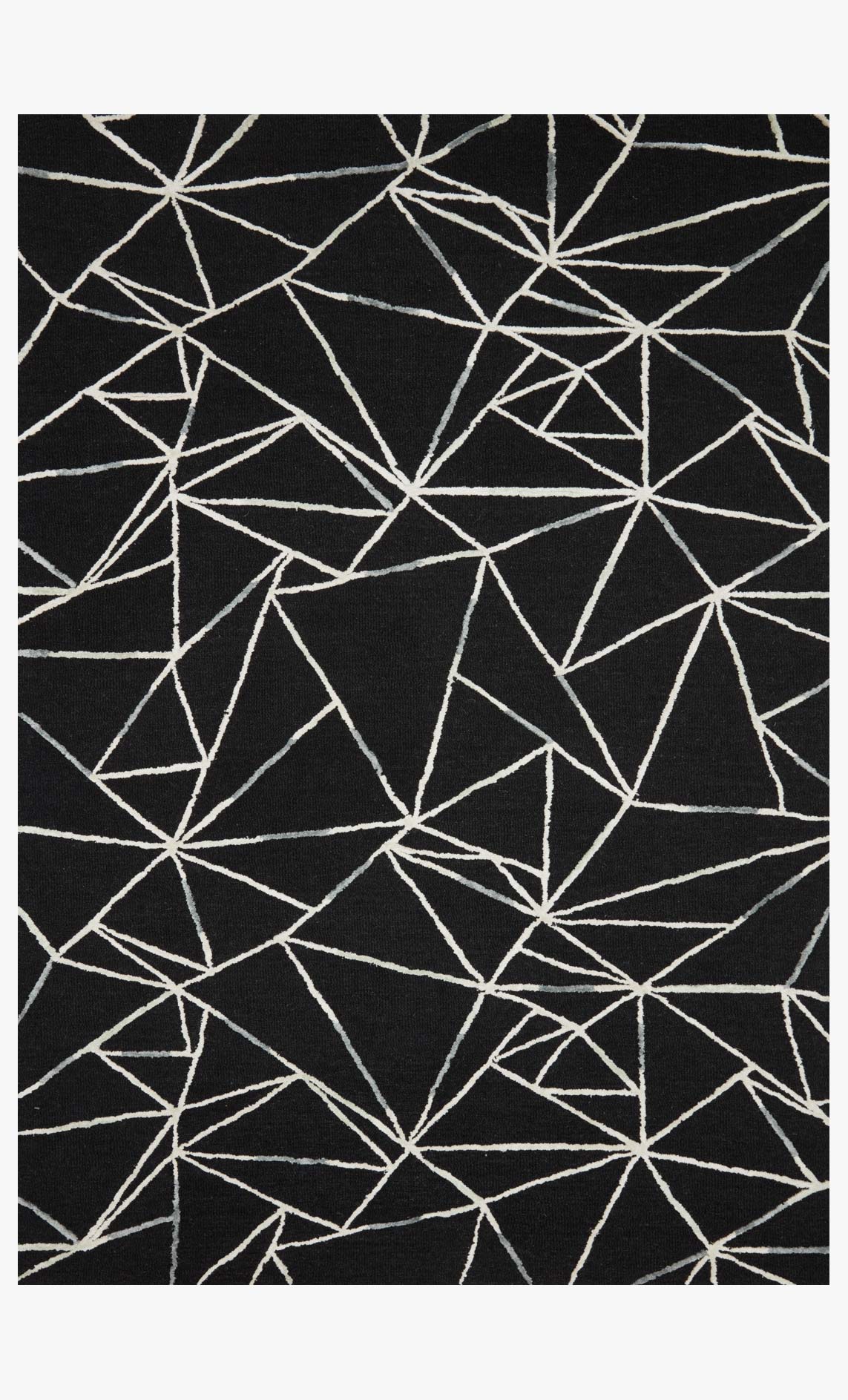 Loloi Verve Collection - Contemporary Hand Tufted Rug in Black & Ivory (VER-03)