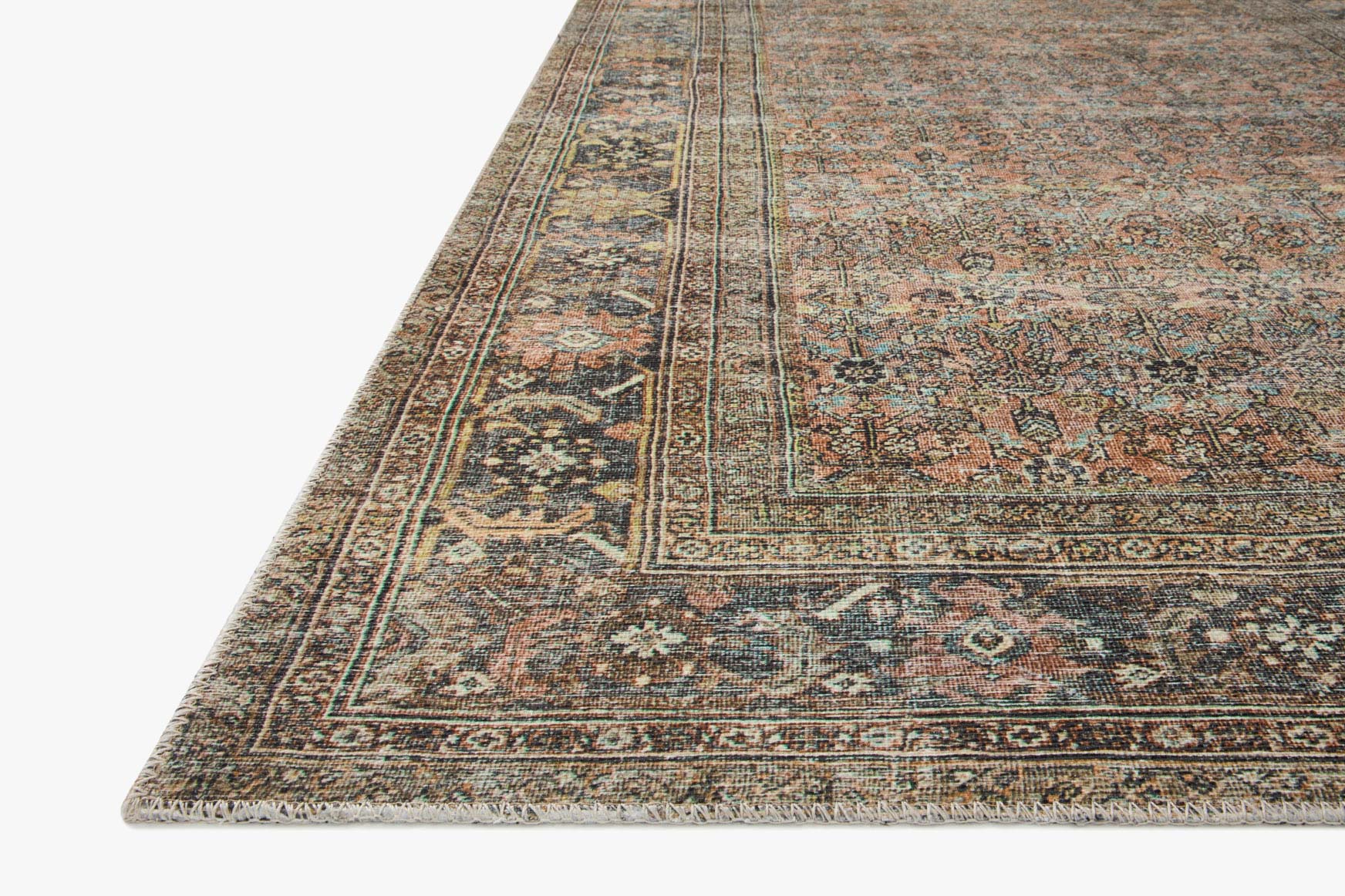 Loloi II Adrian Collection - Traditional Power Loomed Rug in Terracotta (ADR-03)