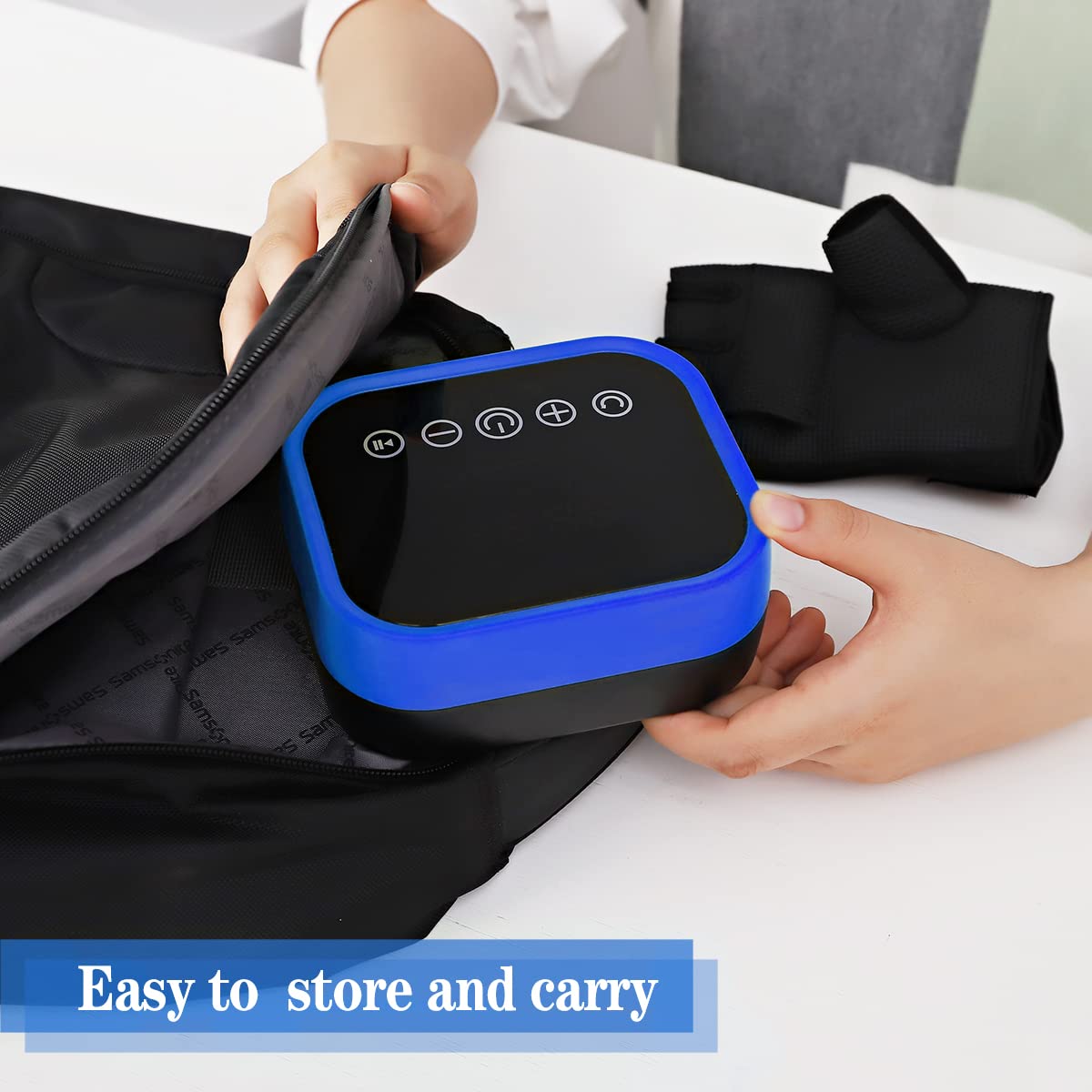 (Left+Right) Rehabilitation Robot Gloves Upgrade Hemiplegia Hand Stroke Recovery Equipment with USB Chargeable and Strength Adjustment