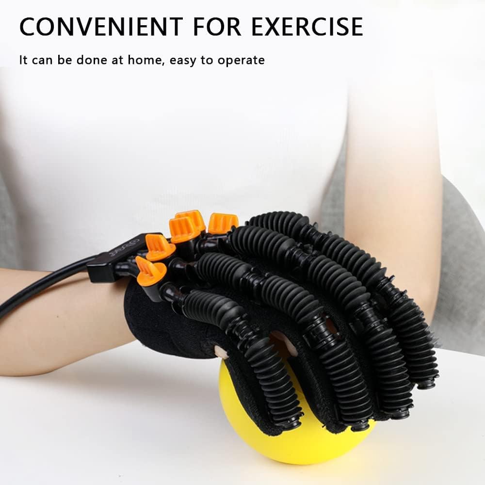 OMaju Fitness Equipment Hand Splint Support Finger Wrist Training Equipment Rehabilitation Robot Gloves for Hand Functional Impairment/hemiplegia/stroke Hand Wrist Orthosis