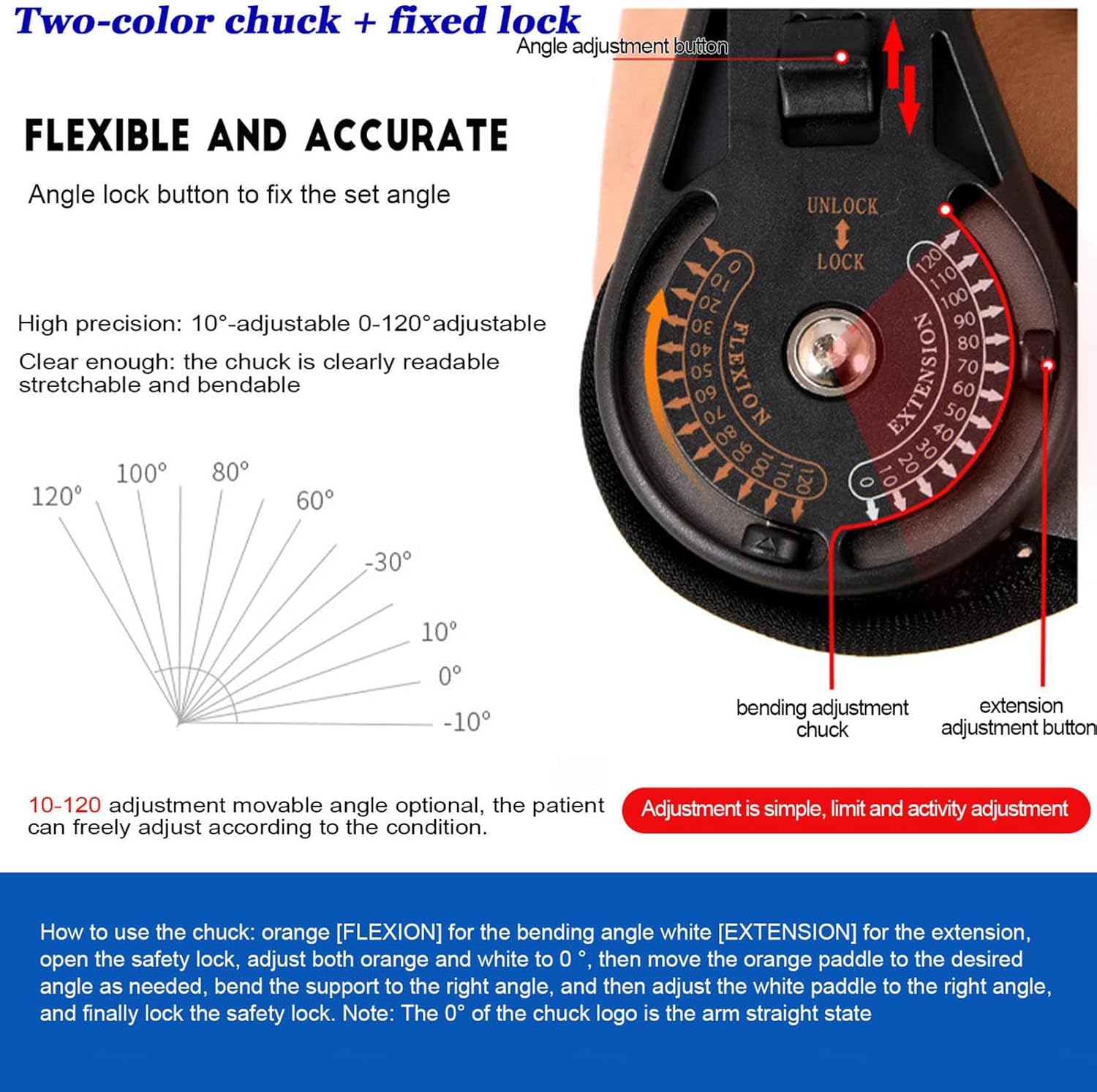 Adjustable Telescoping Hinged Elbow Brace Arm Splint, Post OP ROM Elbow Brace with Sling Stabilizer Splint, Surgery Injury Recovery Pain Relief Men & Women,Left