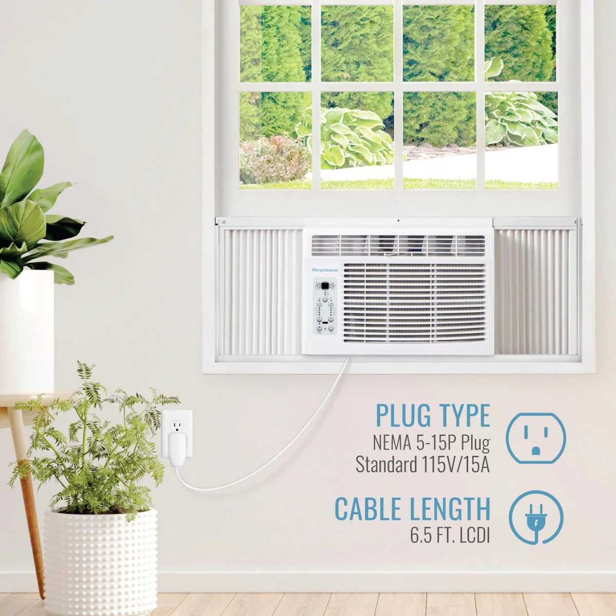 Keystone 6,000 BTU Window AC, Remote Control KSTAW06E