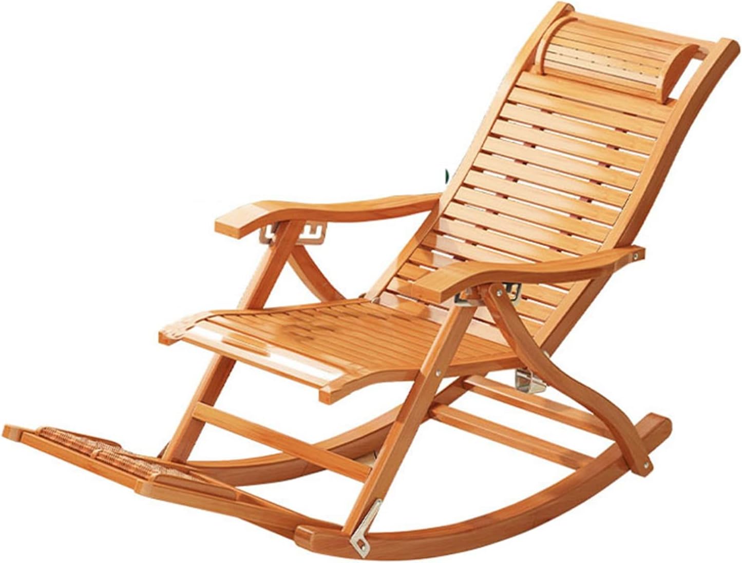 Oversize Lounge Chair Wide Armrest Adjustable Recliner with Foot Massager, for Indoor and Outdoor, Support 550 LB (Recliner+Brown Cushion