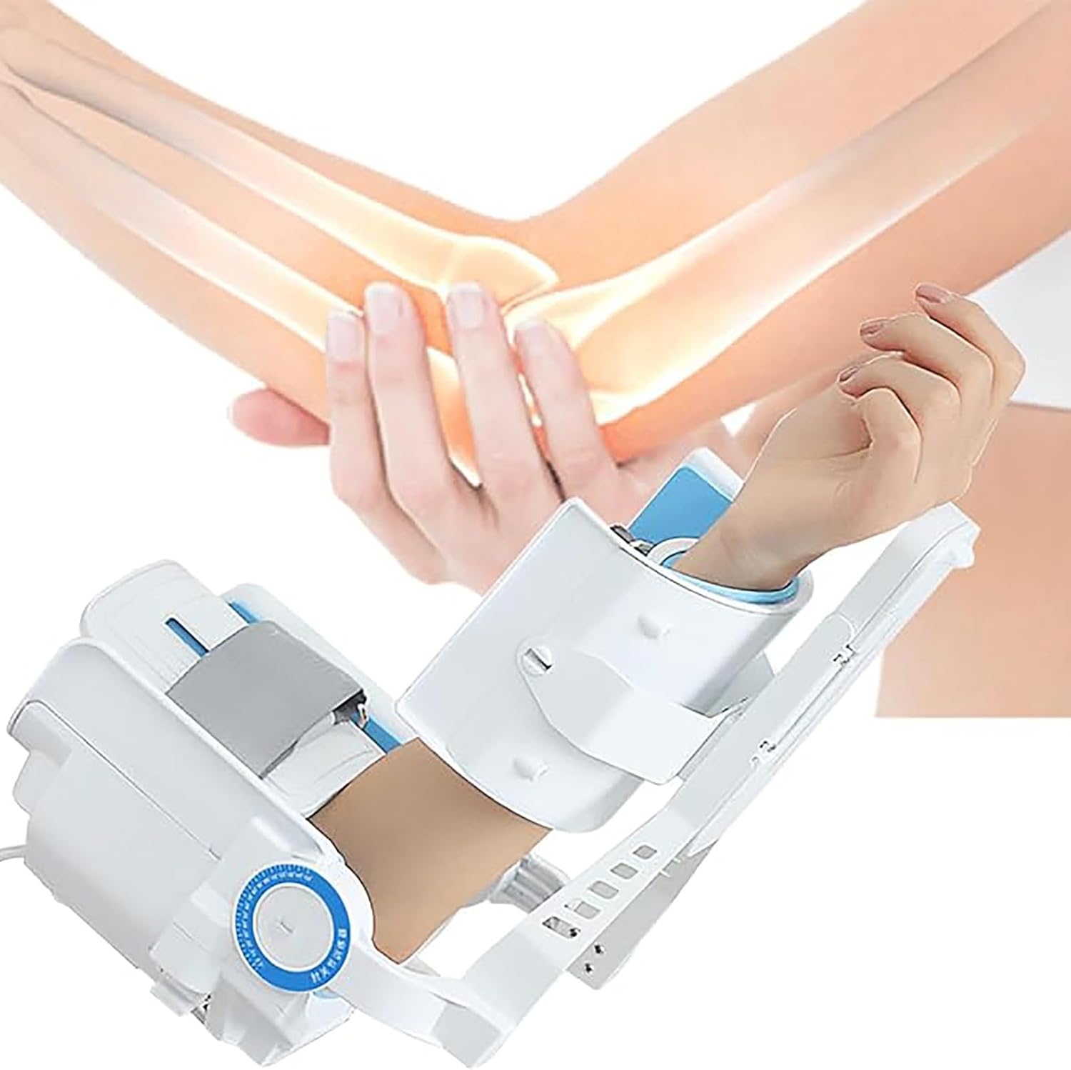 Electric Elbow Joint Rehabilitation Device, Wireless Intelligent Key Control, Hinged Elbow Brace Arm Exerciser, for Stroke Hemiplegia Patients