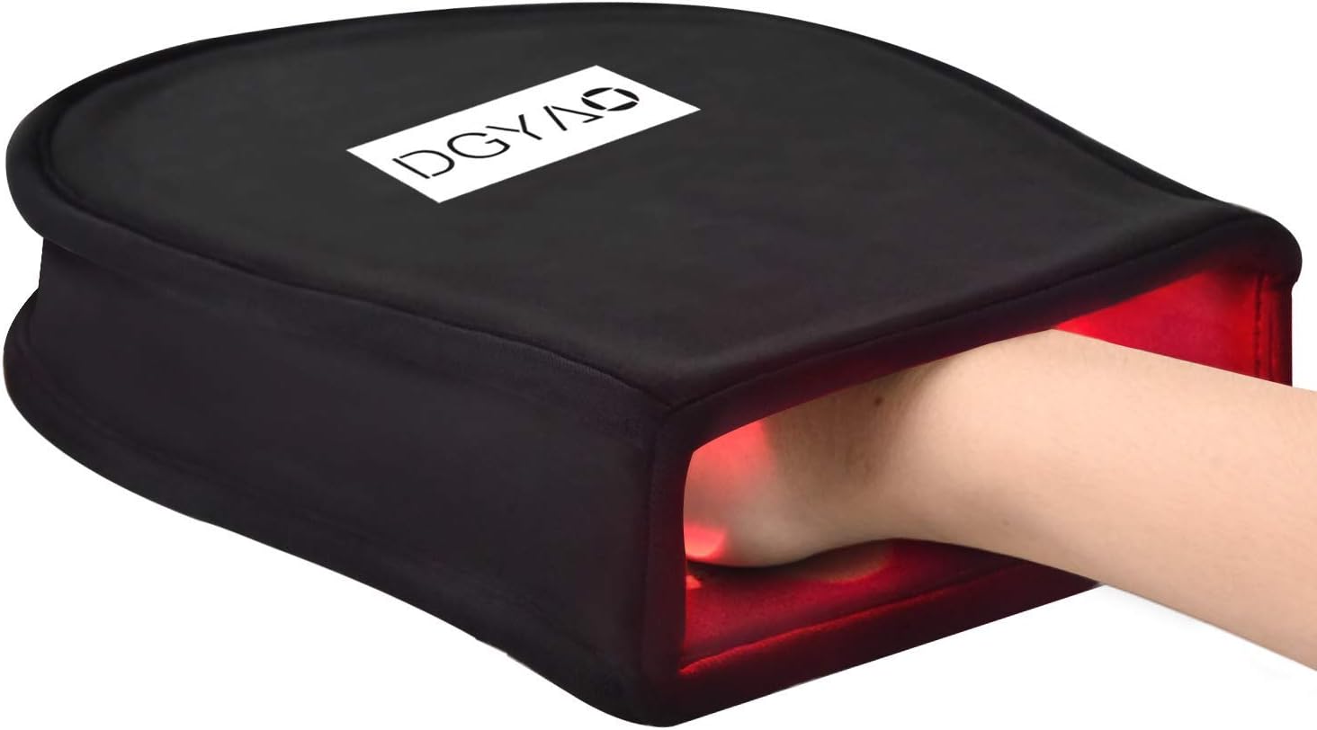 DGXINJUN Red Light Therapy Devices Near Infrared Light Therapy for Hand Pain Relief Double Side pad for Fingers Wrist