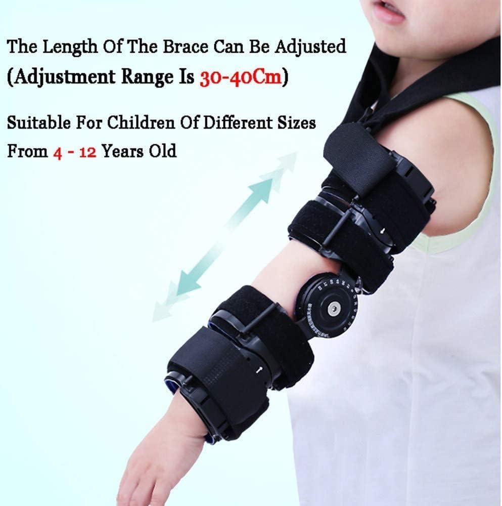 Child Hinged Elbow Brace - Elbow Support with Strap - for Joint Arthritis Pain Relief, Tendonitis, Sports Injury Recovery