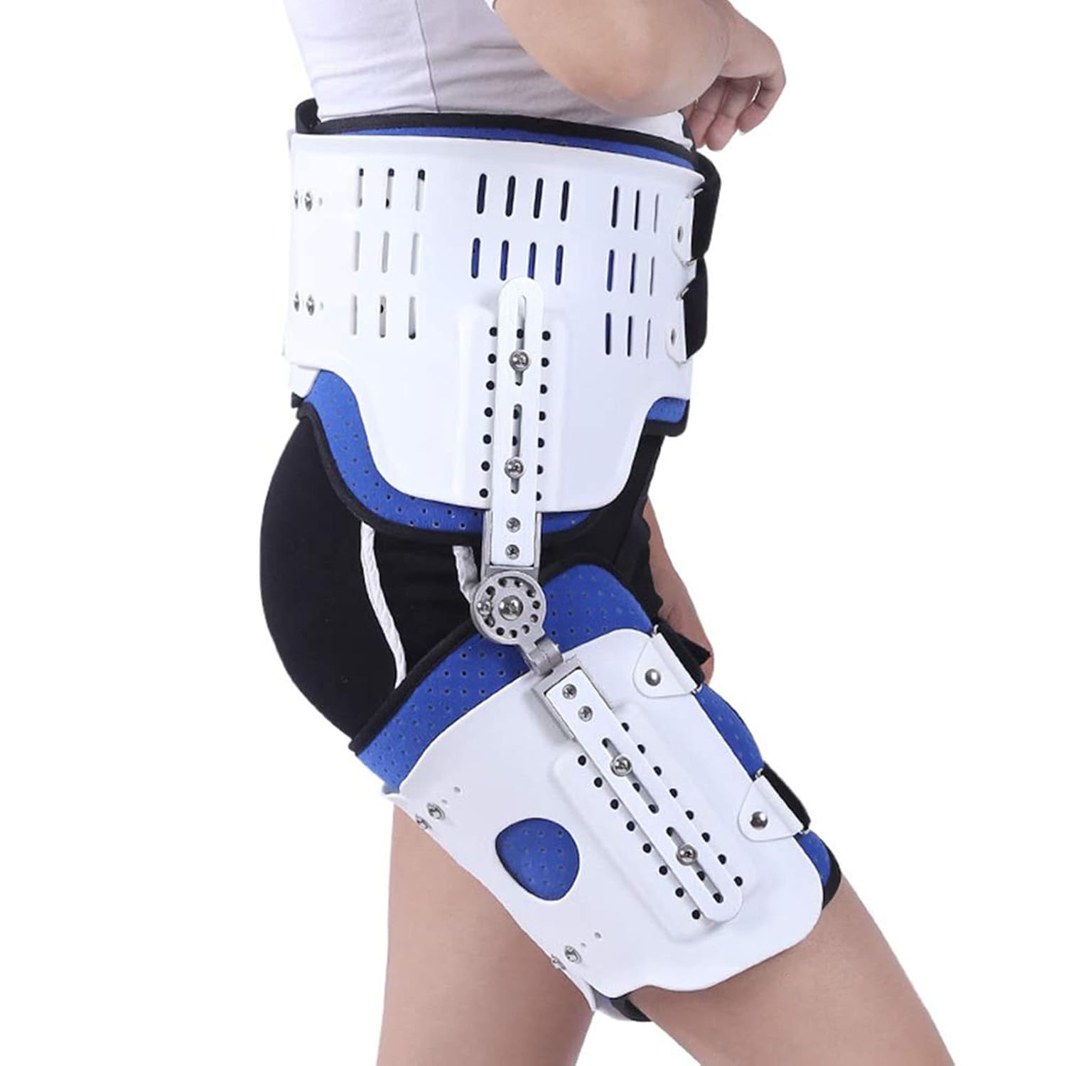 Knee Ankle Foot Orthosis Leg Fracture, Knee Ankle Foot Orthosis Hip Walking Fixed With Walking Boots Brace Stable Safe, For Leg Fracture Lower Limb Paralysis (Right-One Size