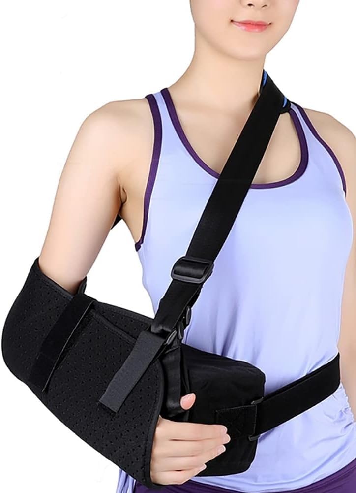 Shoulder Abduction Sling With Pillow Arm Sling And Armrest Cushion Pad Shoulder Joint Abduction Arm Sling Fixed Shoulder Abduction Pillow Immobilizer For Injury Support (Size : Large)