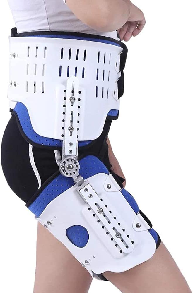 Hip Orthosis Brace Comfortable Adjustable Leg Fracture Orthotics, Lower Limbs Correct Joint Position Changing Fit for Men and Women
