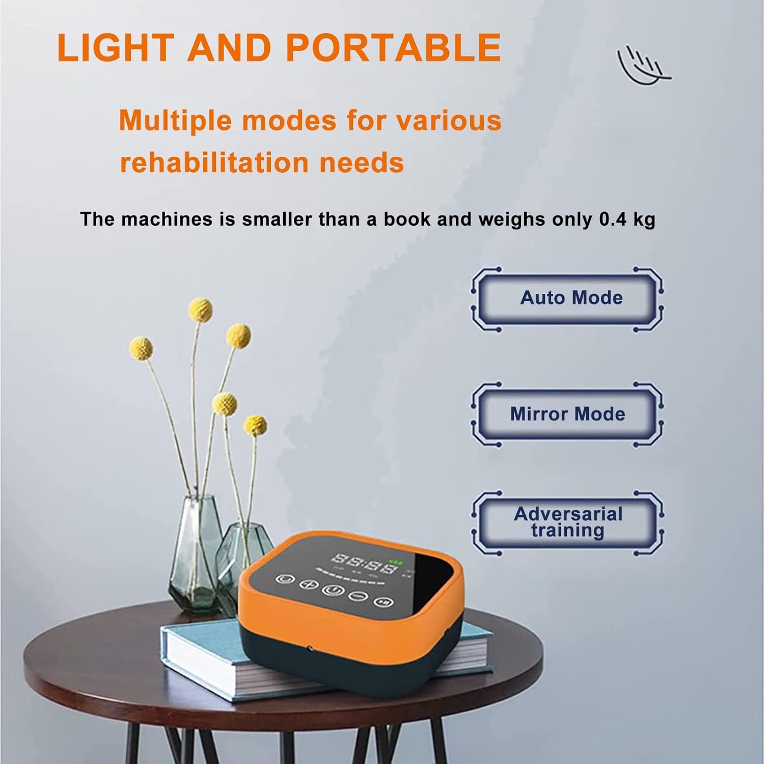 Hemiplegia Finger Rehabilitation Trainer Robot Gloves, Stroke Hemiplegia Rehabilitation Training Equipment, Finger Straightening Brace Guard Protector, for Patients with Hand Dysfunction