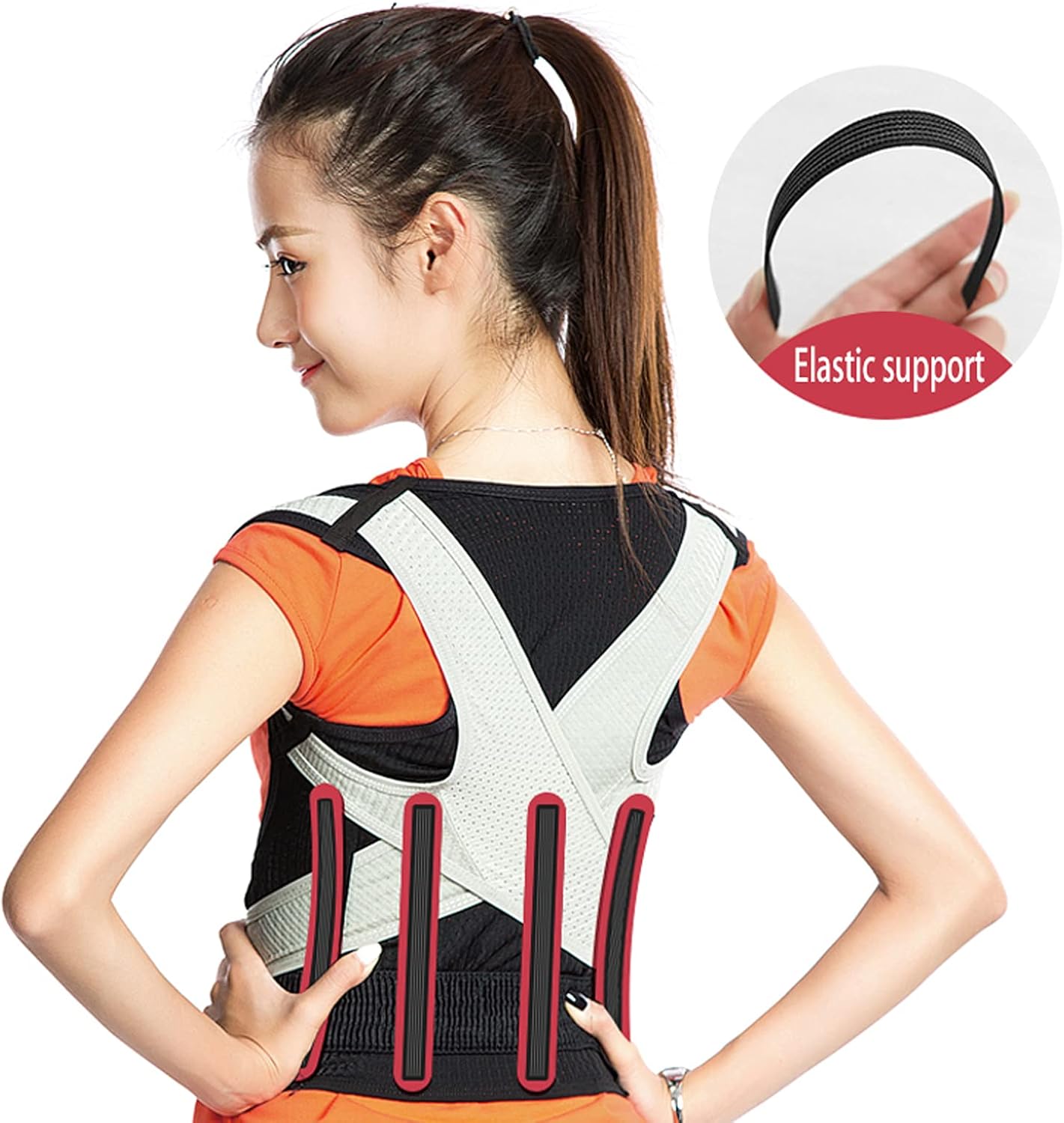 HumpPB9rrght Breathable for Support Adjustable for Providing Pain Relief from Neck Back Shoulders,S ()