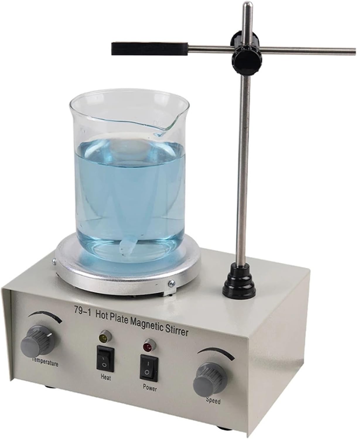 Dual Control Magnetic Stirrer with Heating, 250W Lab Mixer for 1000ml, Hot Plate Stirring Equipment for Chemistry, Magnetic Stirring Machine for Laboratory Use