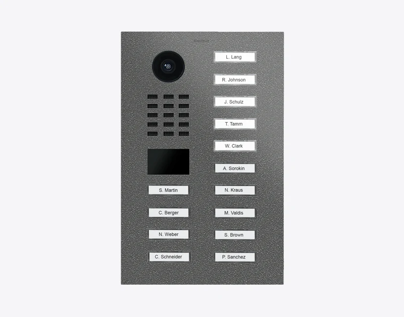 DoorBird D2114V IP Video Door Station, 14 Call Buttons in DB 703, Stainless Steel