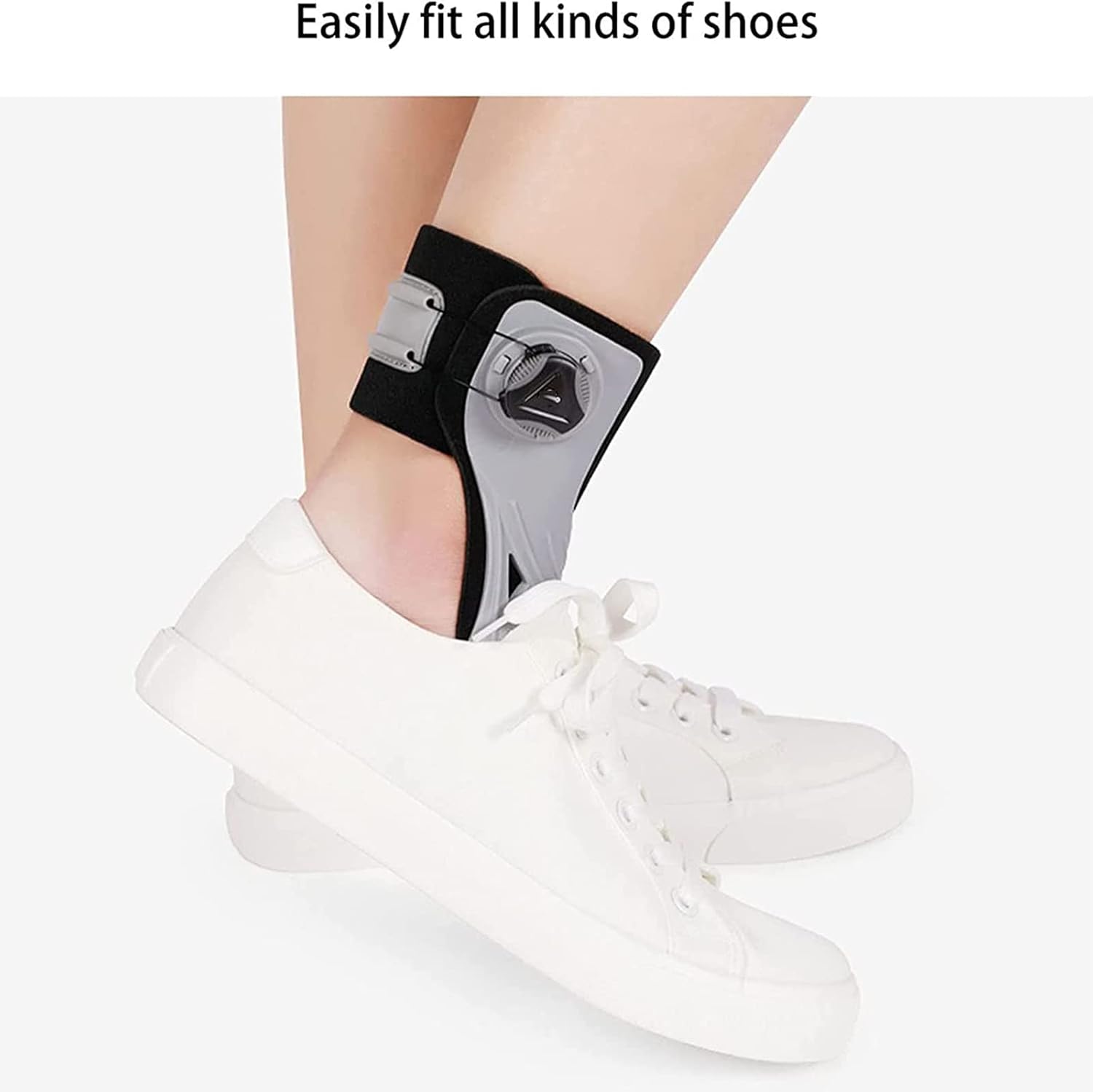 Ankle Foot Orthosis Support, AFO Brace Foot Drop Orthosis, Foot Varus Correction Support, for Fracture Fixed Stroke Hemiplegia Rehabilitation Equipment (Left Foot-L