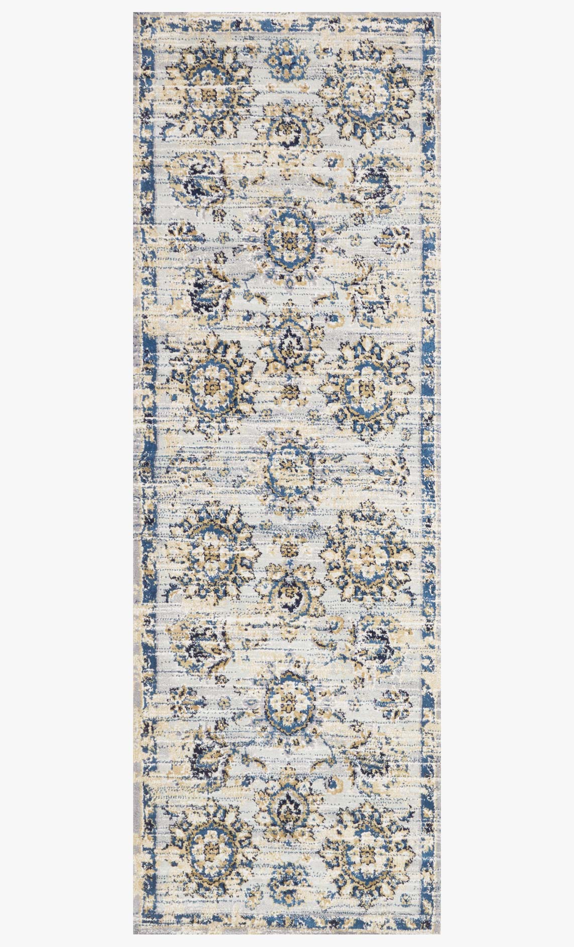 Loloi Torrance Collection - Transitional Power Loomed Rug in Grey & Navy (TC-05)