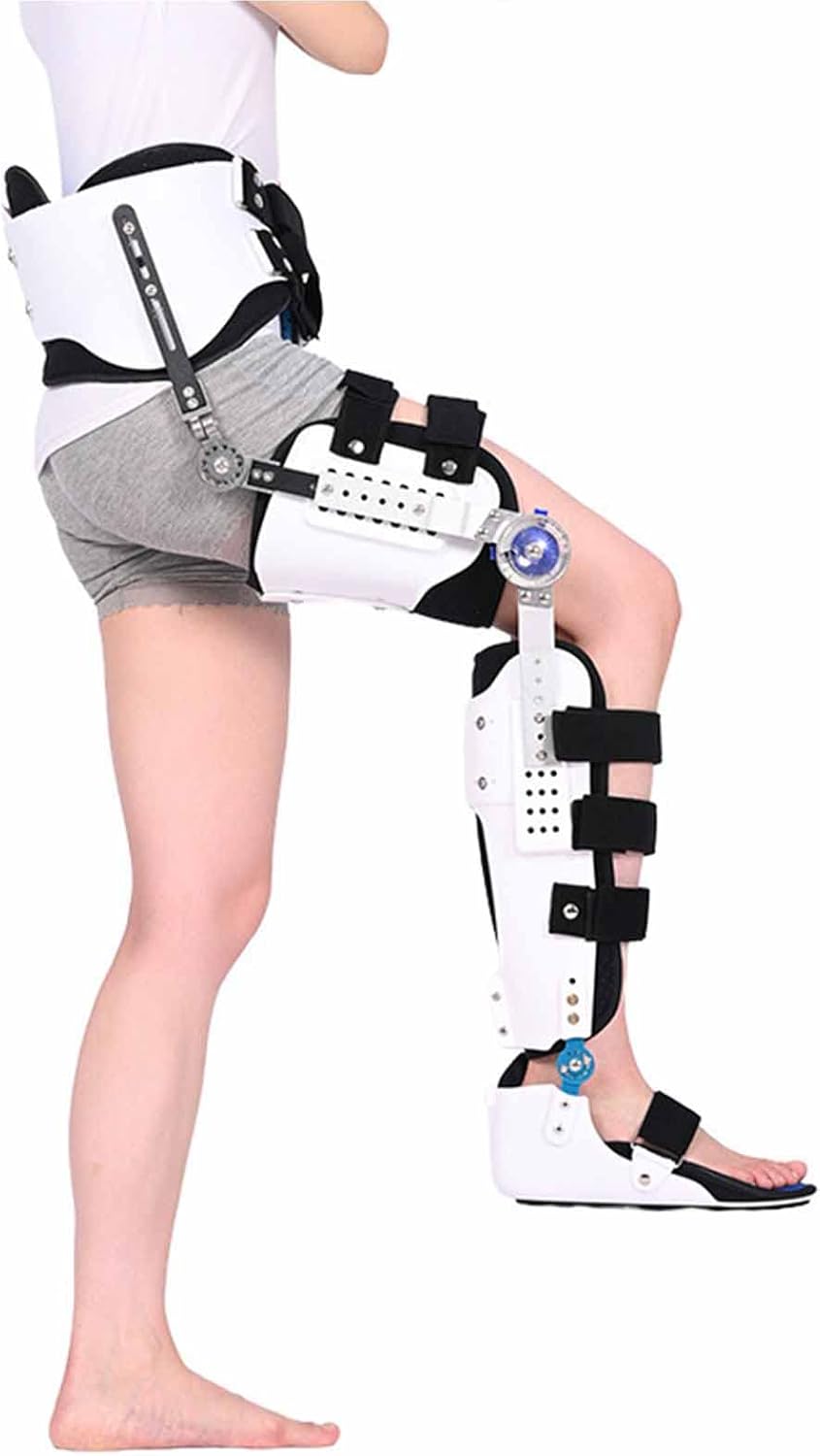 Hip Knee Ankle and Foot Orthosis Brace Support, Hip Joint Protection Device Recovery Stabilizer to Restore Damage Wound Relief, Hip Tilt Up Belts Braces