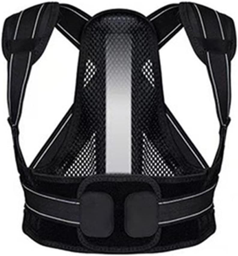 Back Shoulder Support Belt Posture Corrector Postural Fixer Tape Lumbar Straight Corrector Training Belt(XL Code)